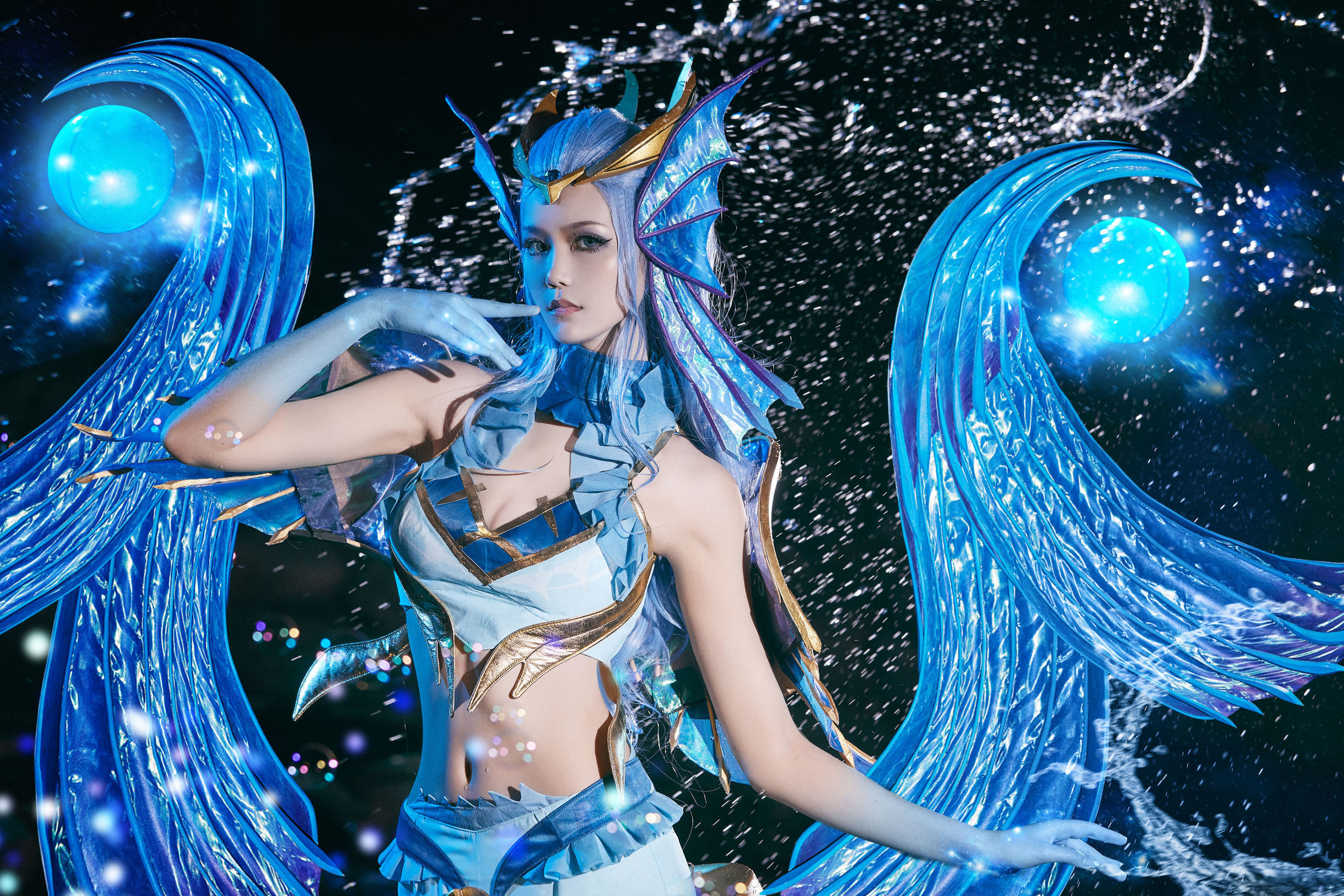 Popular cosplayer Qi Gu Er MIKI, Honor of Kings, Wu Zetian Ocean Heart