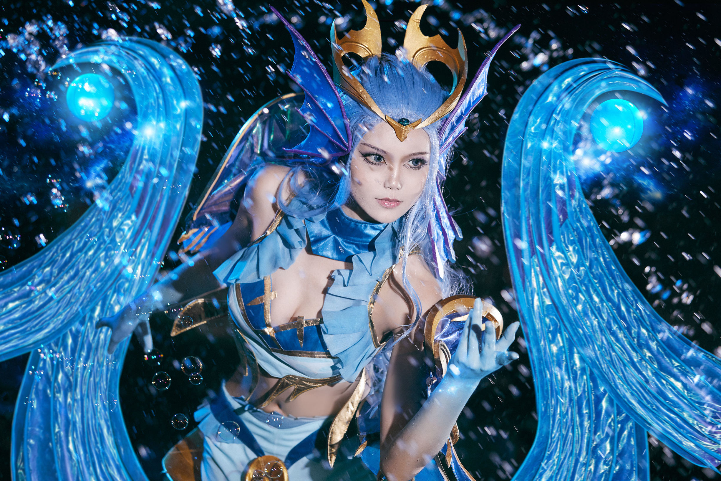 Popular cosplayer Qi Gu Er MIKI, Honor of Kings, Wu Zetian Ocean Heart