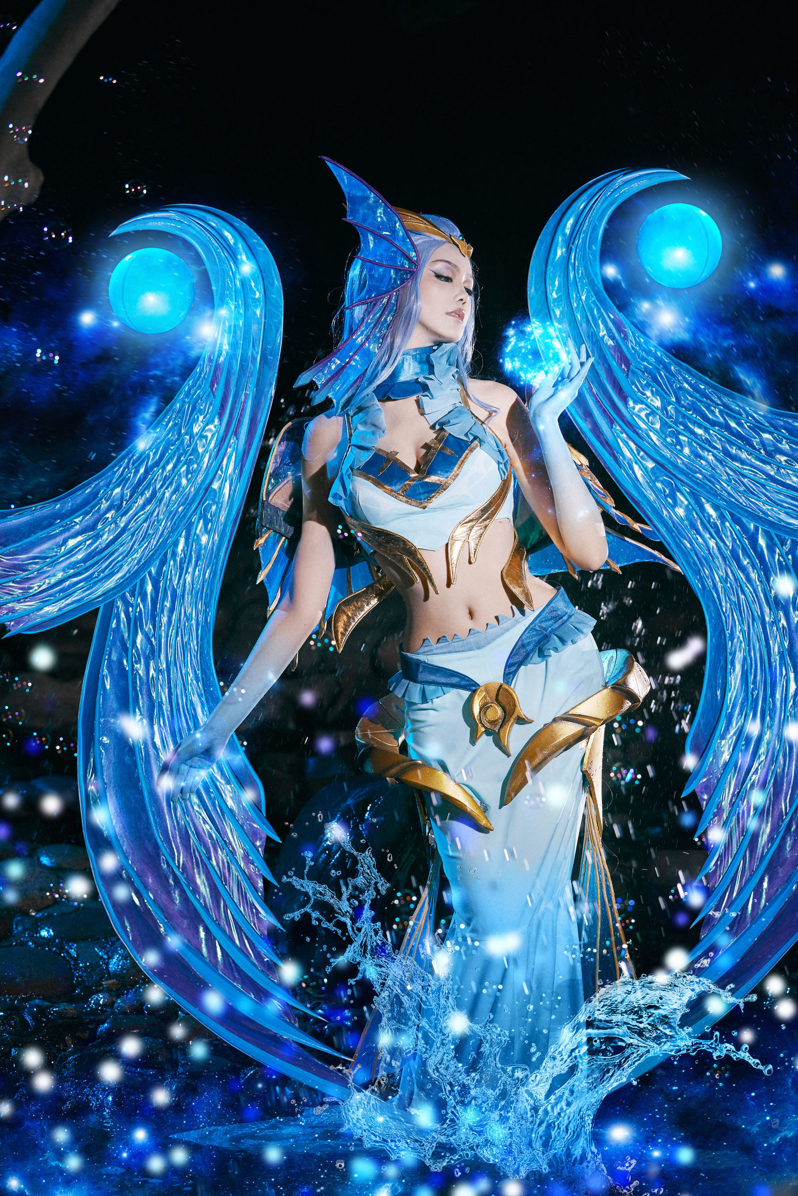 Popular cosplayer Qi Gu Er MIKI, Honor of Kings, Wu Zetian Ocean Heart