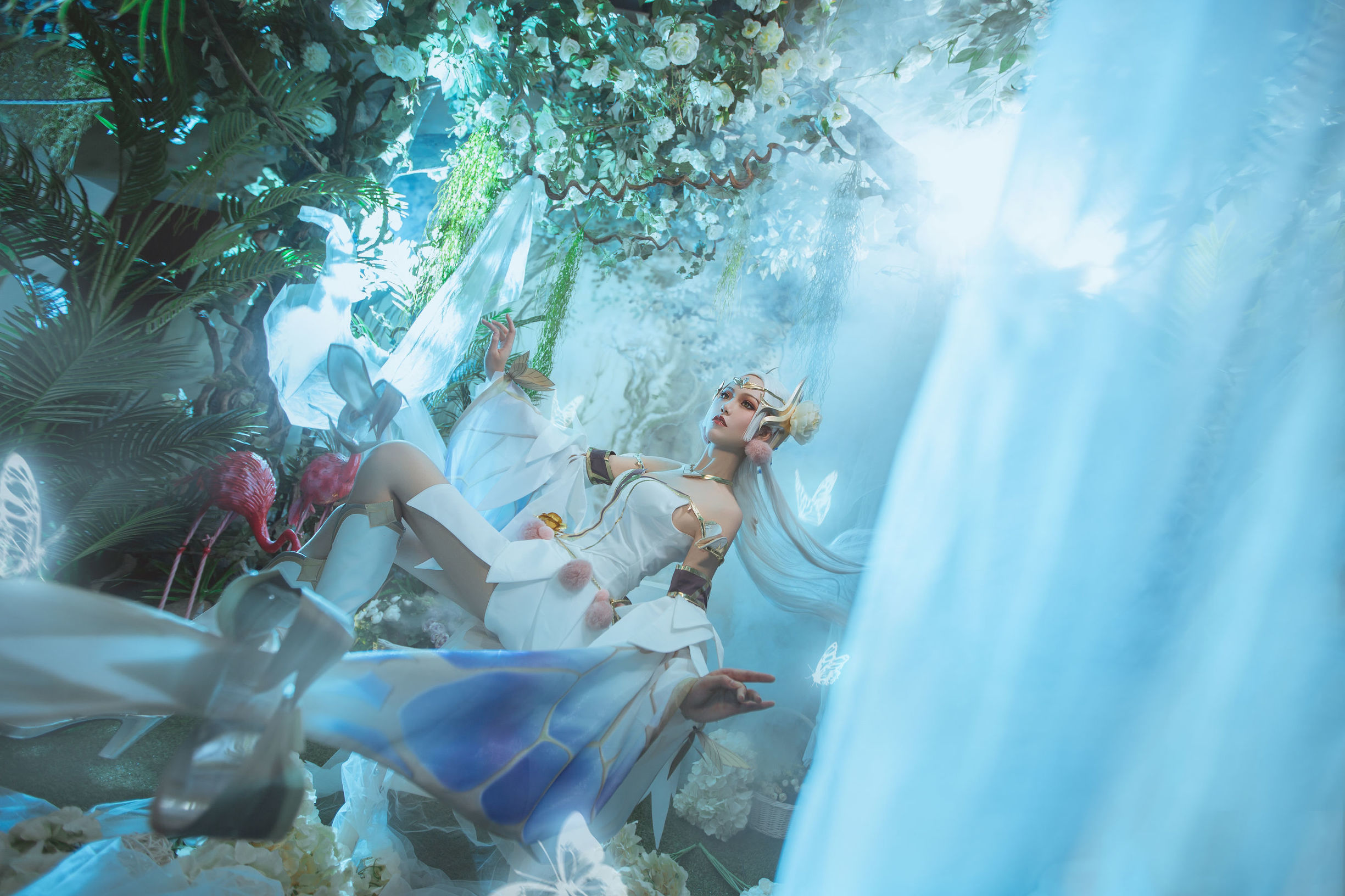 Popular cosplayer Qi Gu'er MIKI, Honor of Kings, Diao Chan Golden Midsummer Night's Dream