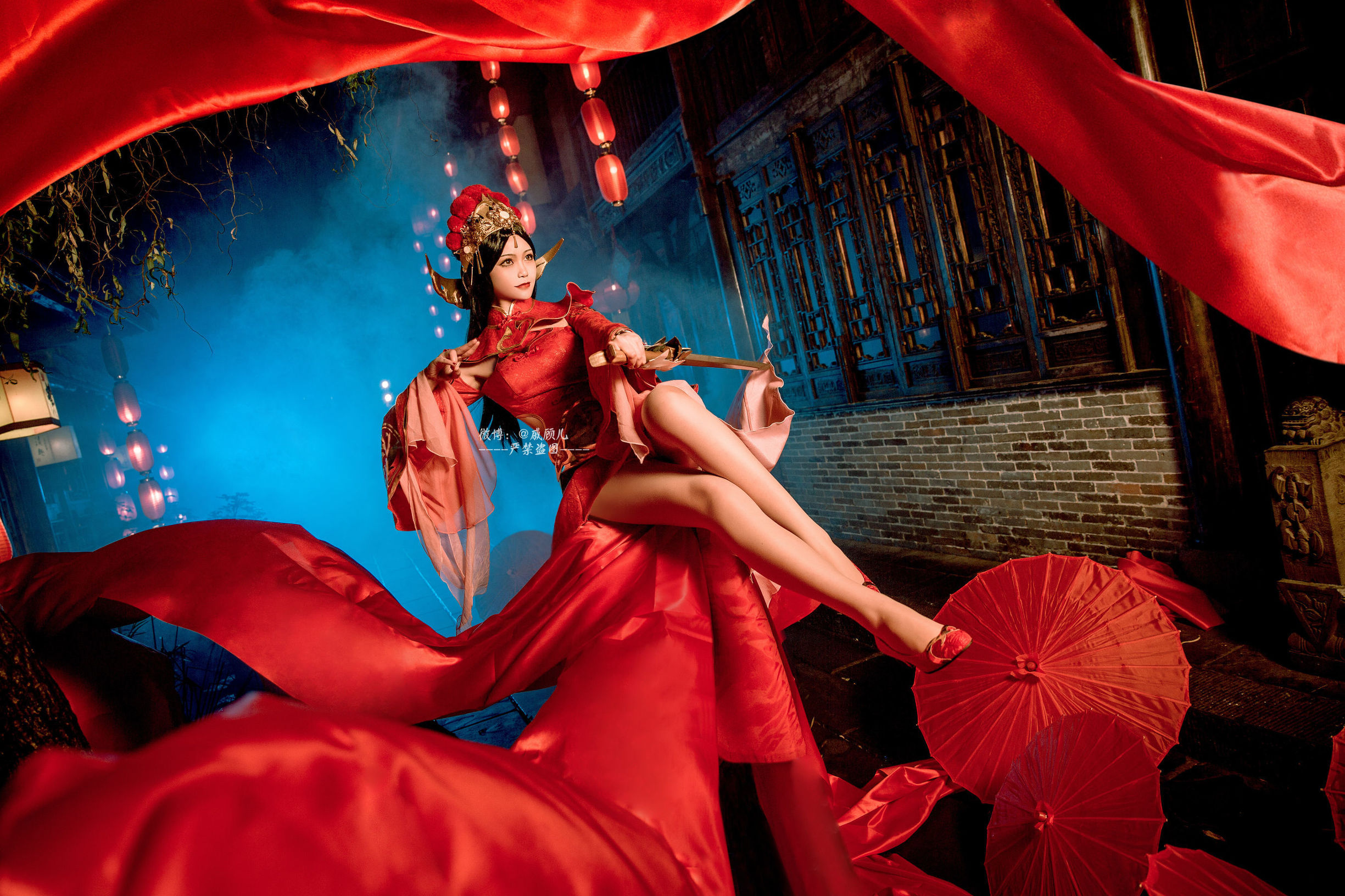 Popular coser Qi Gu Er MIKI, Honor of Kings, Luna's lifelong love