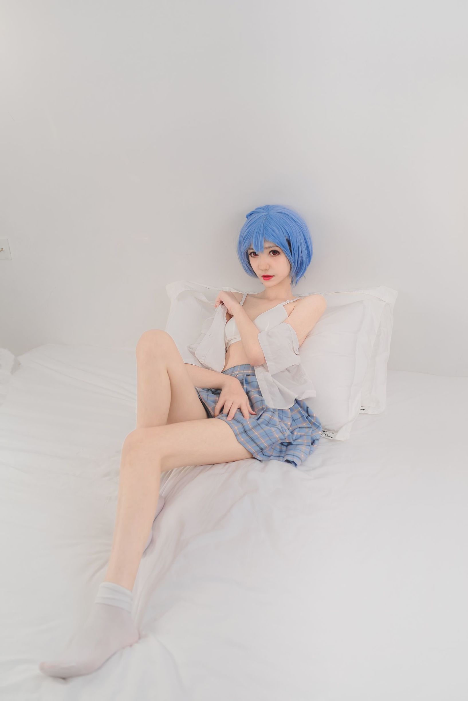 动漫博主南桃Momoko 绫波丽制服