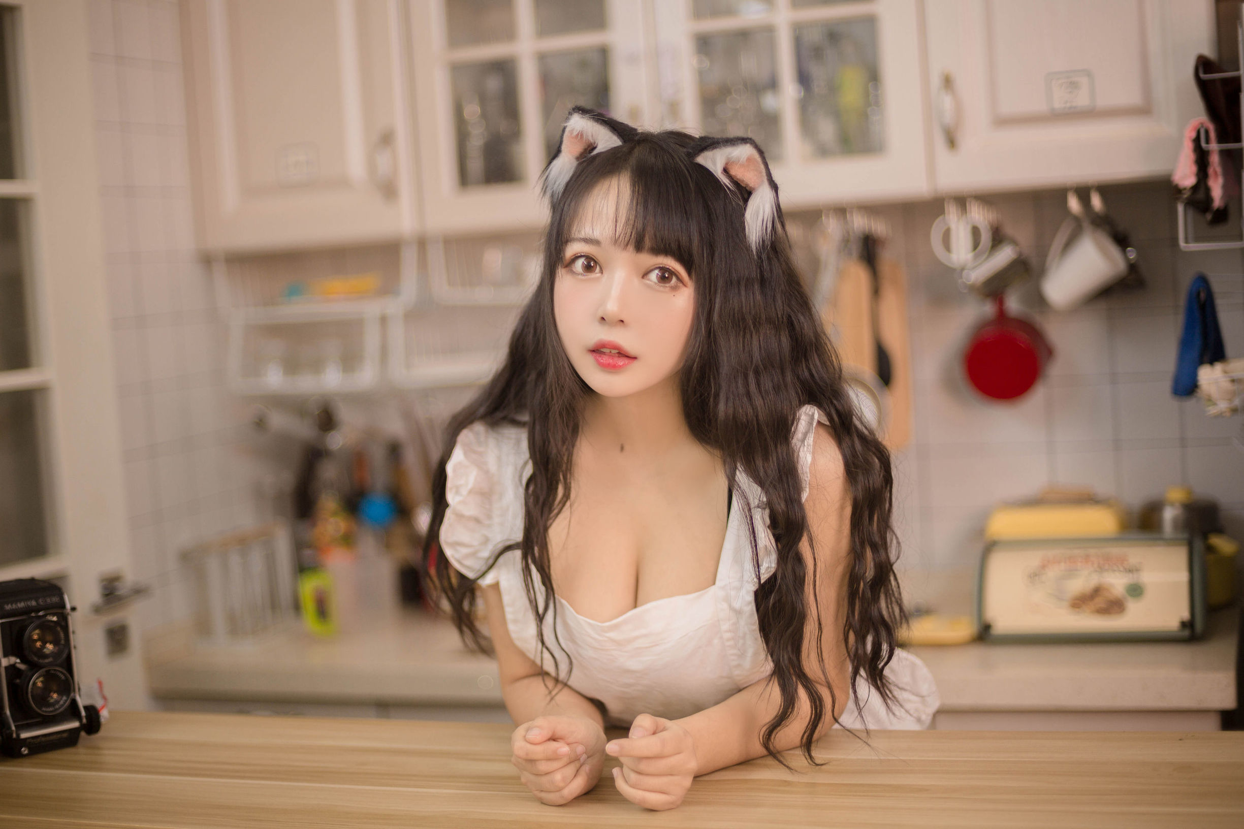 Đại Nhãn Mông Muội Hắc Miêu Miêu OvO Nhà Bếp