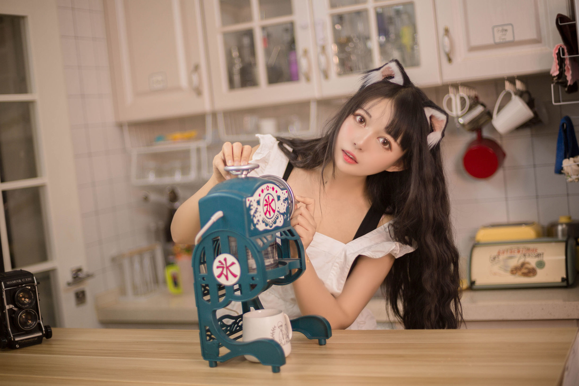 Đại Nhãn Mông Muội Hắc Miêu Miêu OvO Nhà Bếp