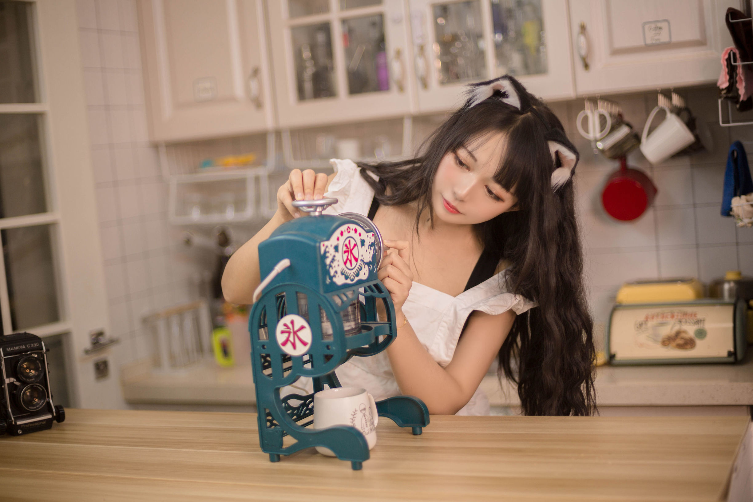 Đại Nhãn Mông Muội Hắc Miêu Miêu OvO Nhà Bếp