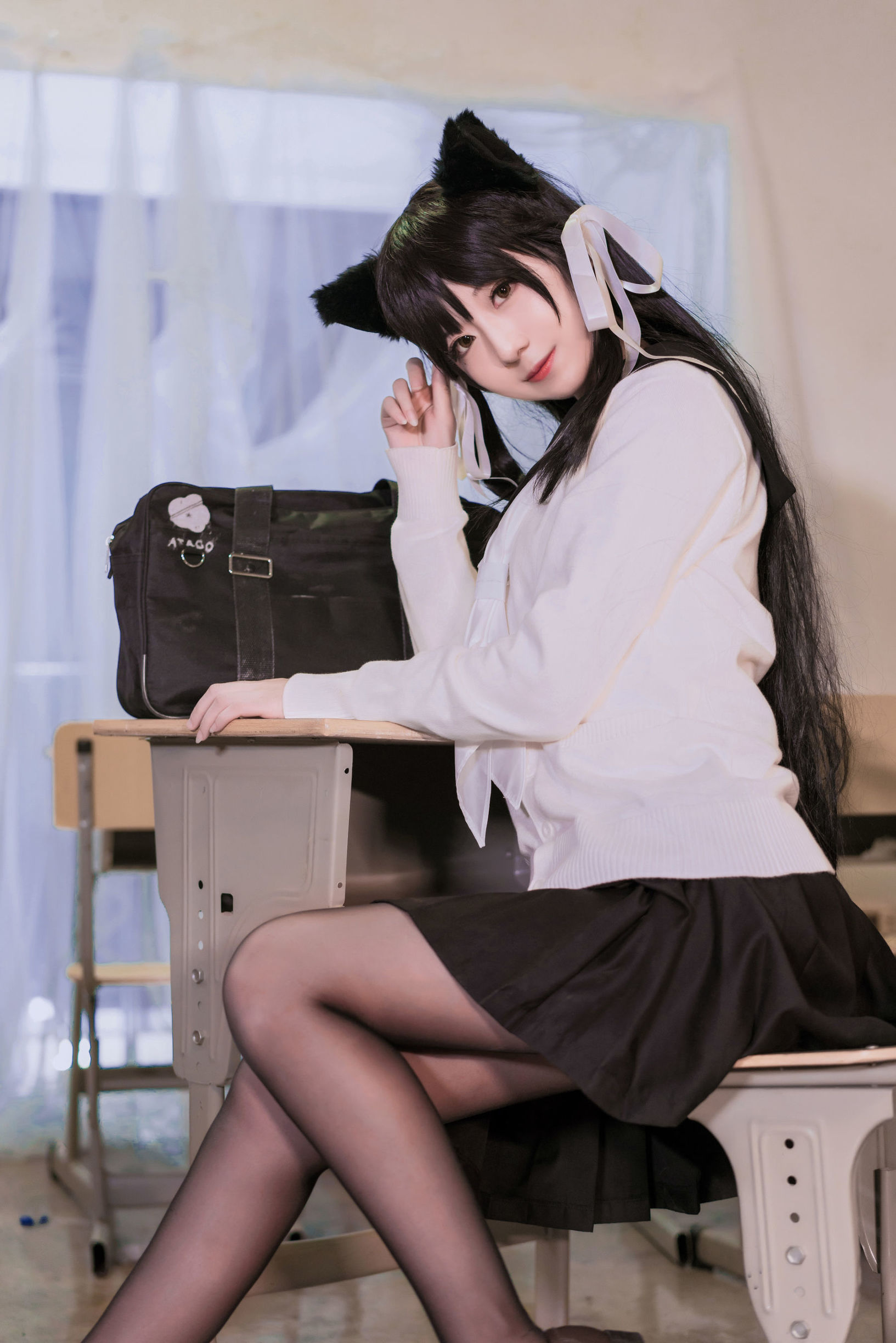 พี่สาว มิอิ้นอิ้น ฮ่าๆ ไอแดง ชุดนักเรียน
