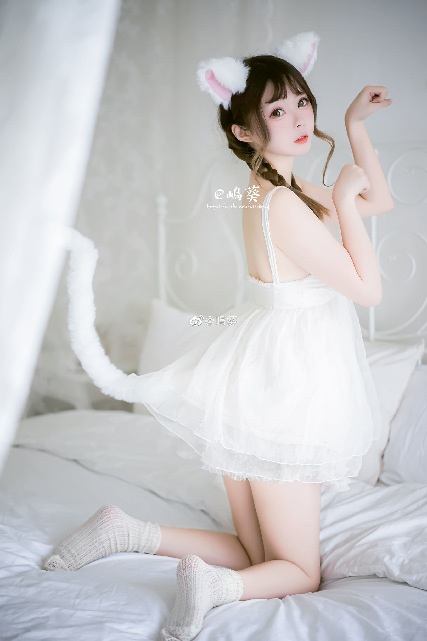 微博สาวสวย ชิม่า ออย ภาพถ่ายส่วนตัวของแมวกระดิ่ง