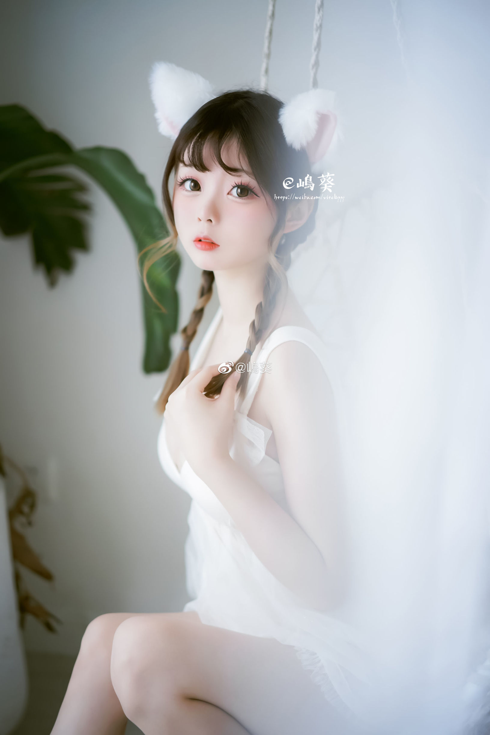 微博สาวสวย ชิม่า ออย ภาพถ่ายส่วนตัวของแมวกระดิ่ง
