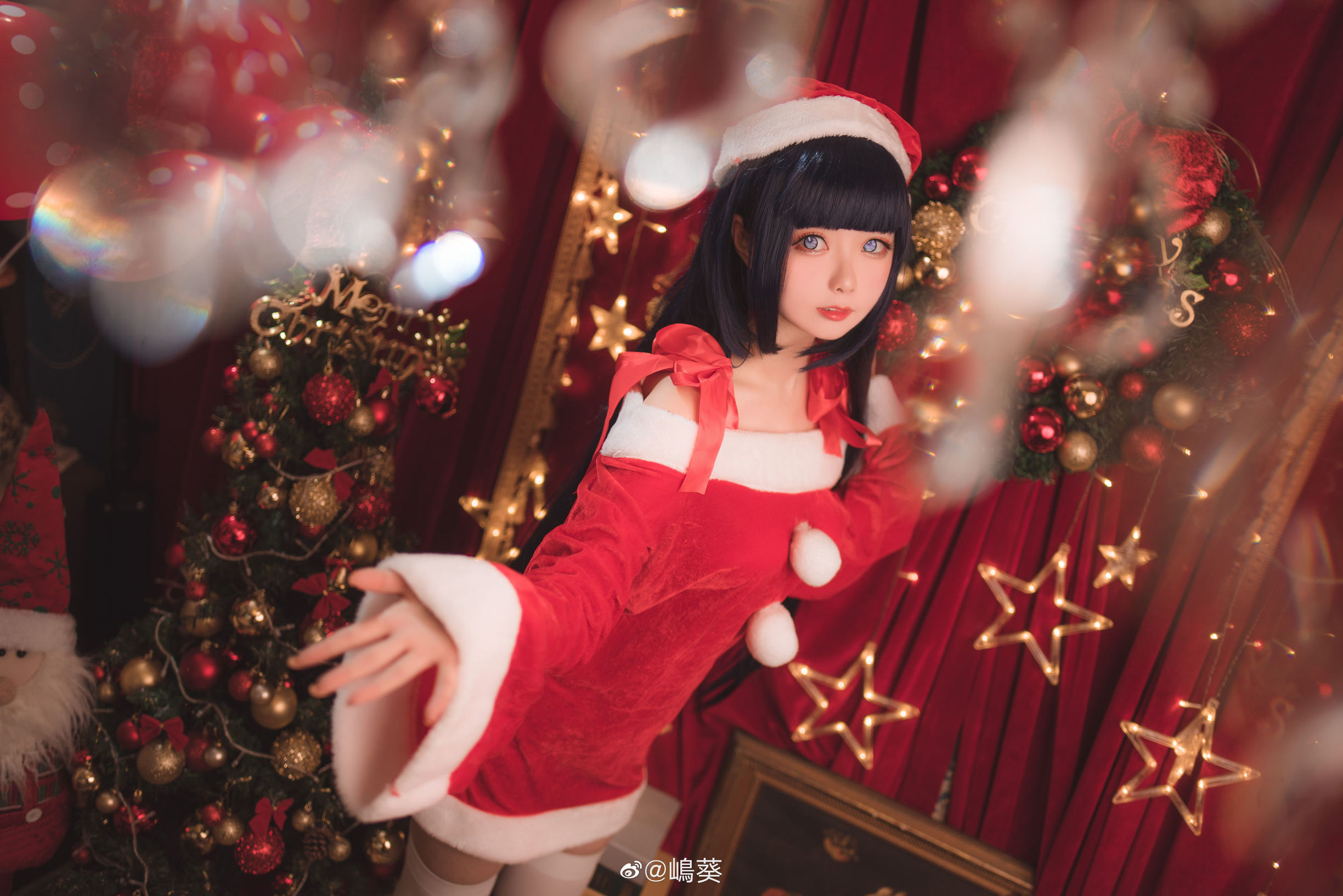 Weibo beauty Shima Aoi, Naruto, Hinata Christmas