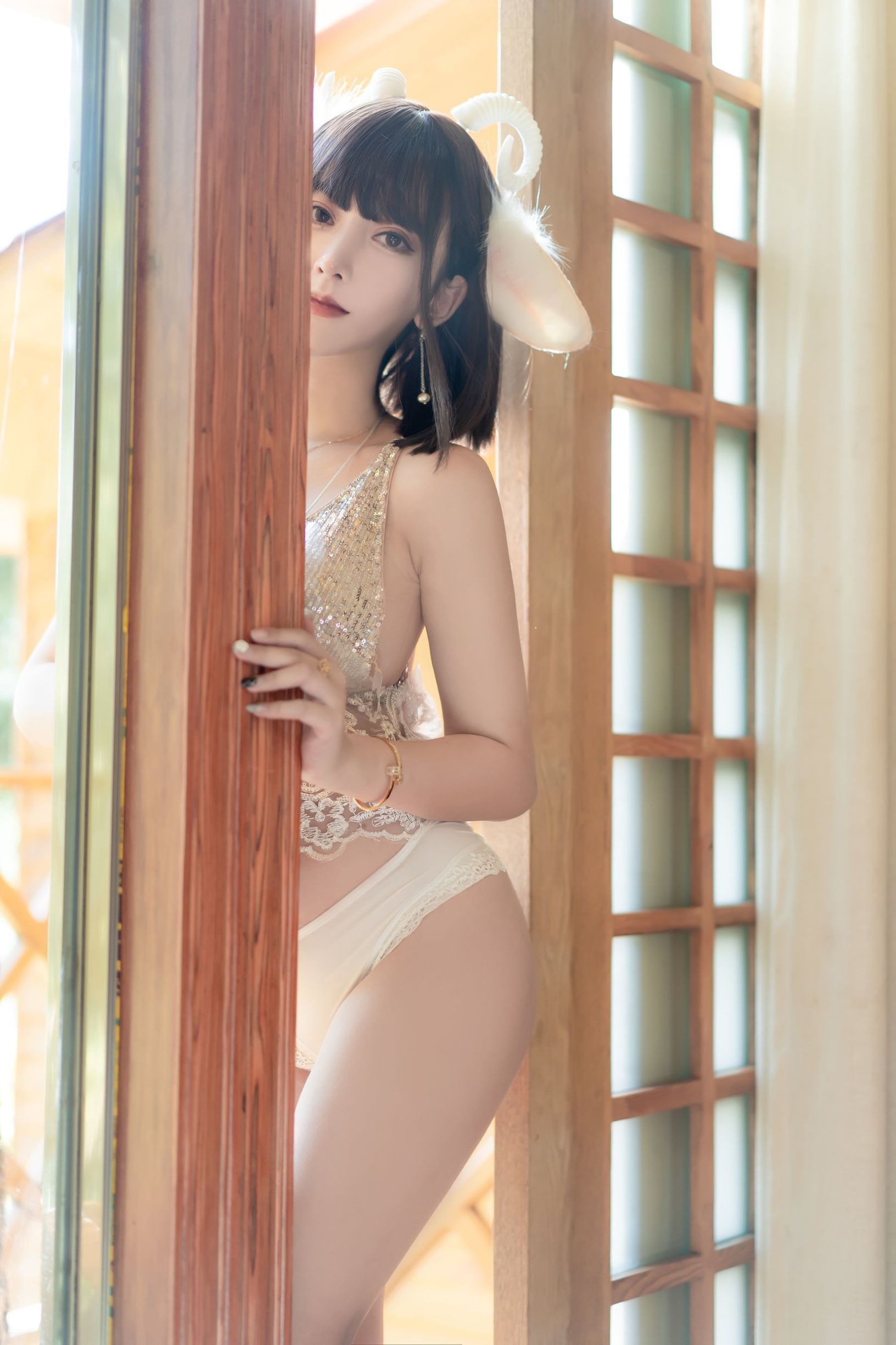 斗鱼米线线sama写真 喵小羊