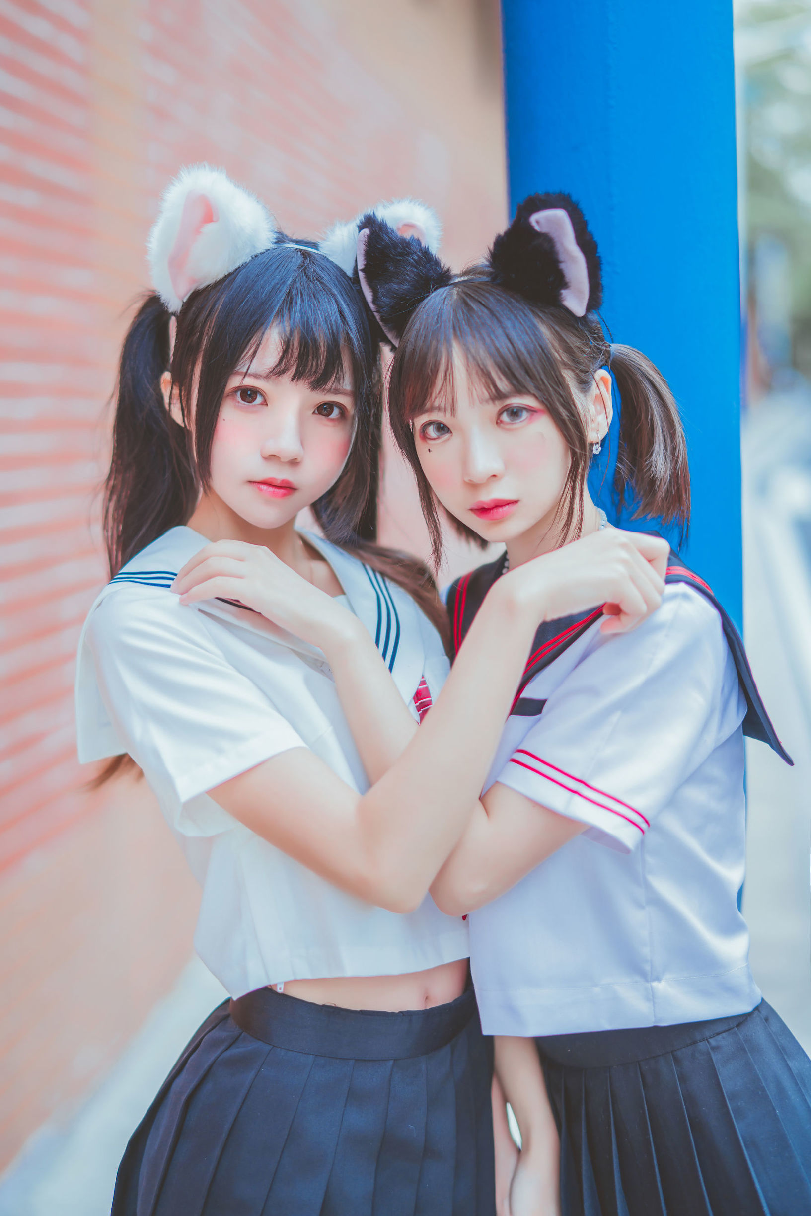 桜桃喵与疯猫ss JK百合2 写真