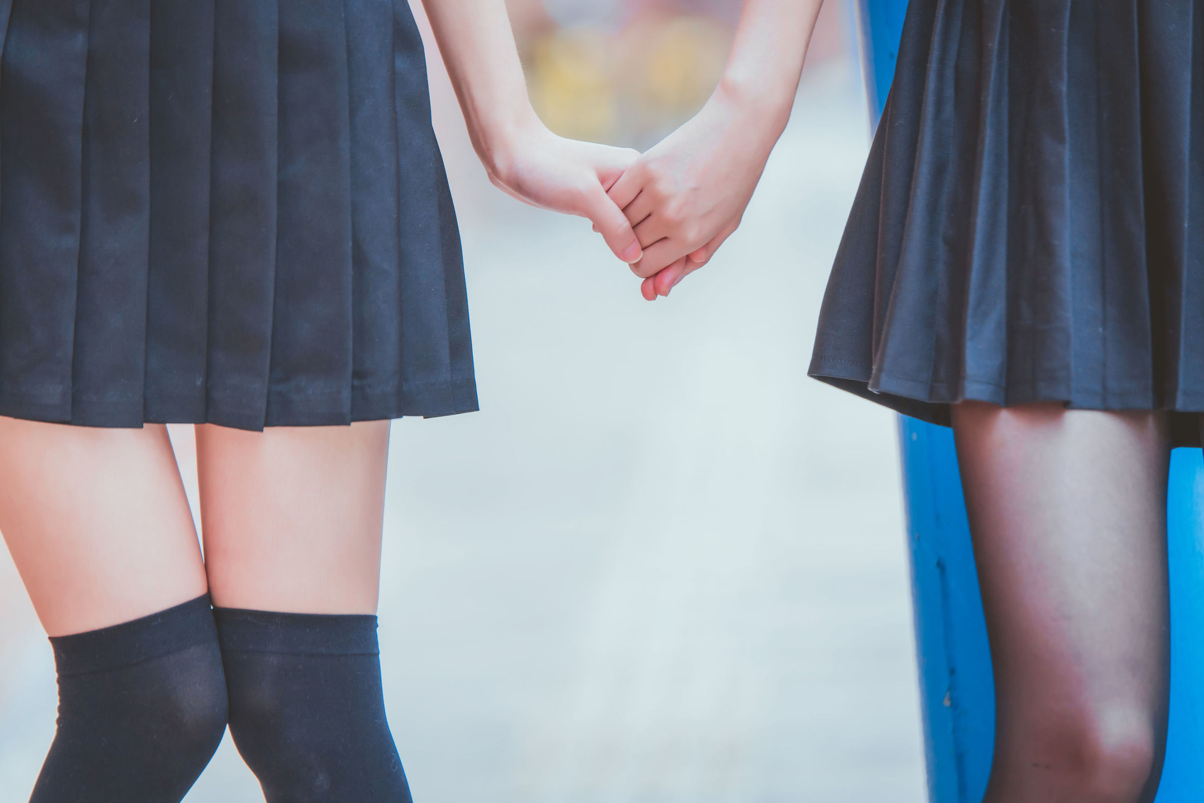 桜桃喵与疯猫ss JK百合2 写真