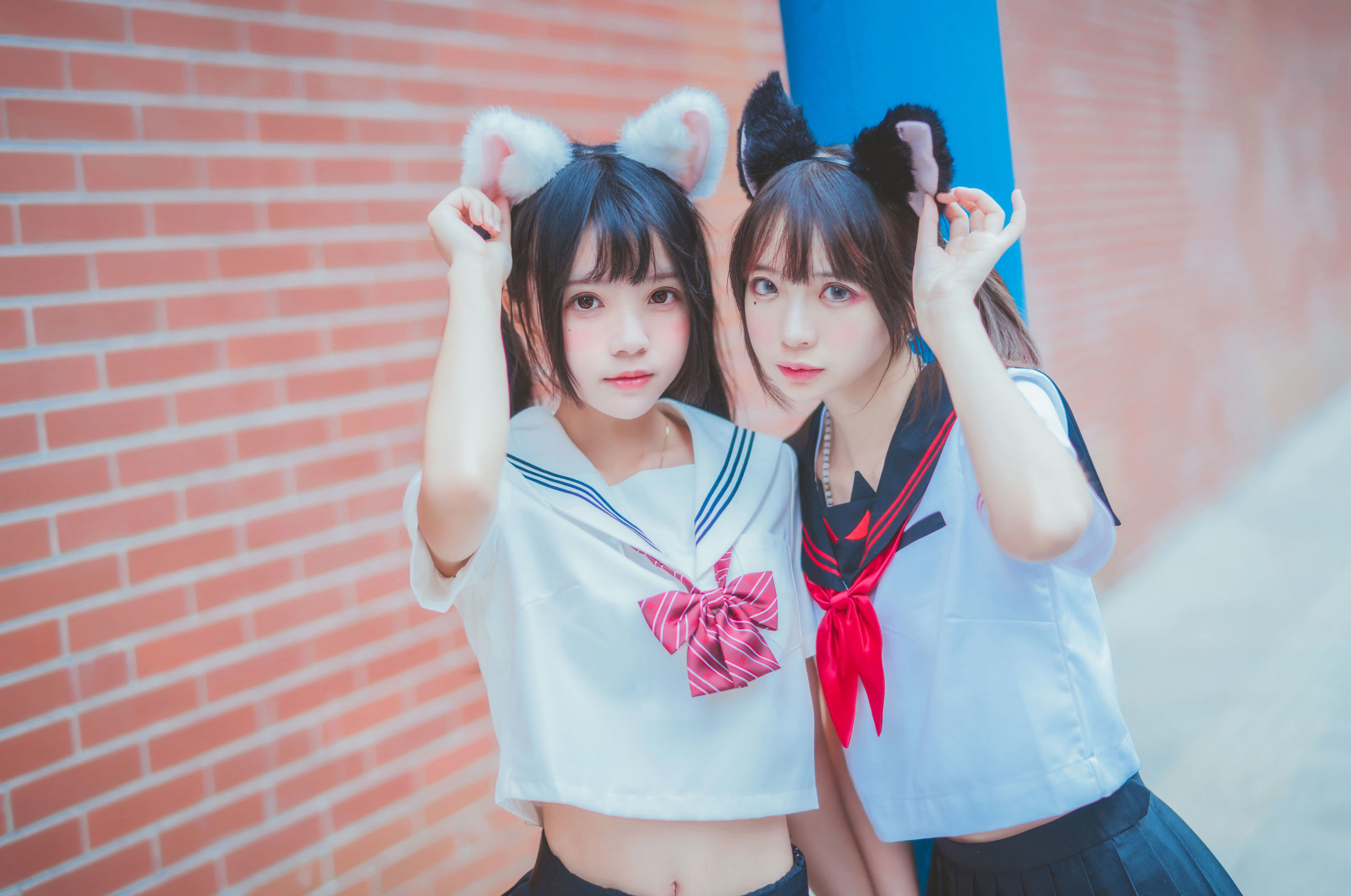 桜桃喵与疯猫ss JK百合2 写真