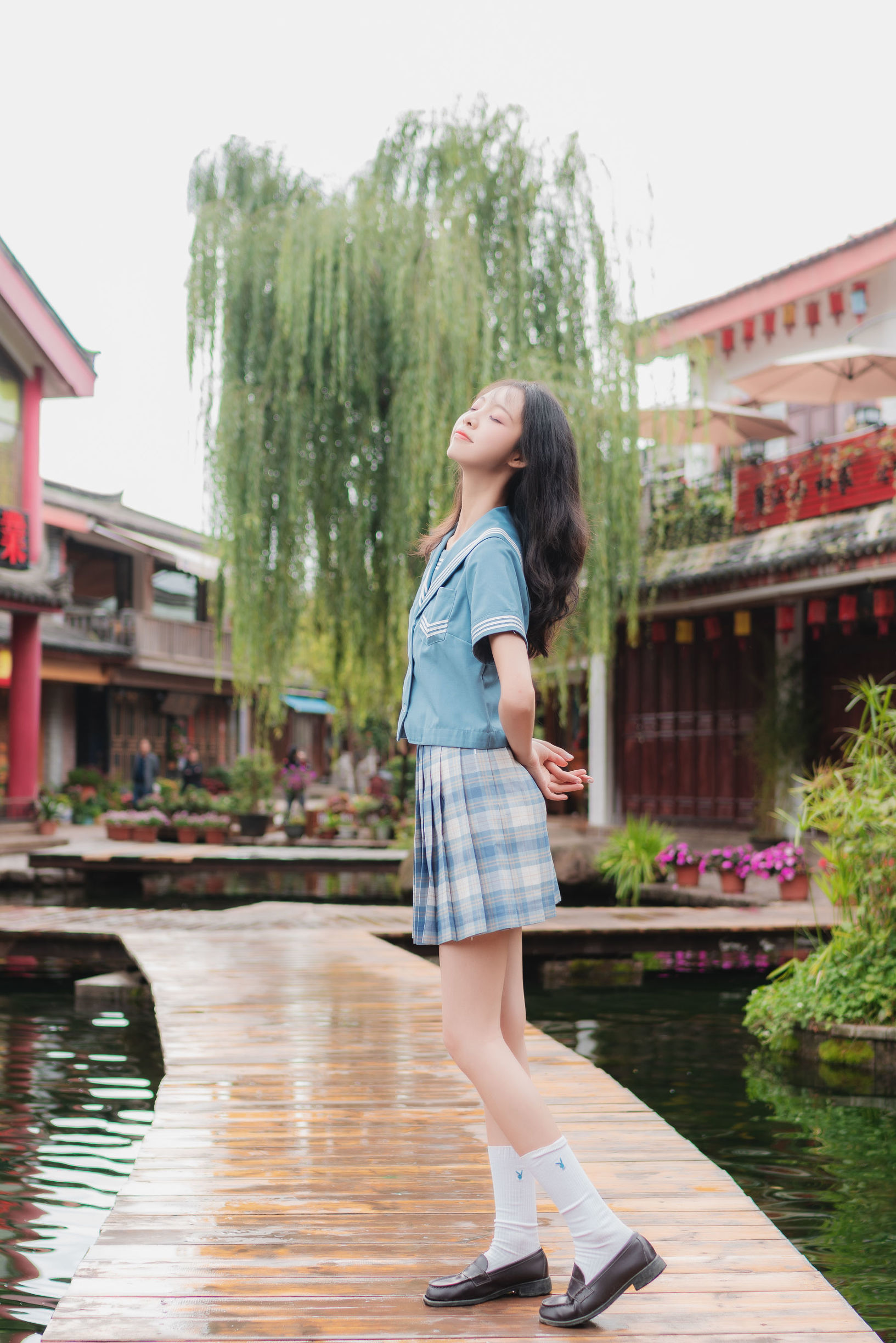 JK cosplay 清纯妹子西瓜 丽江 JK户外 Gallery