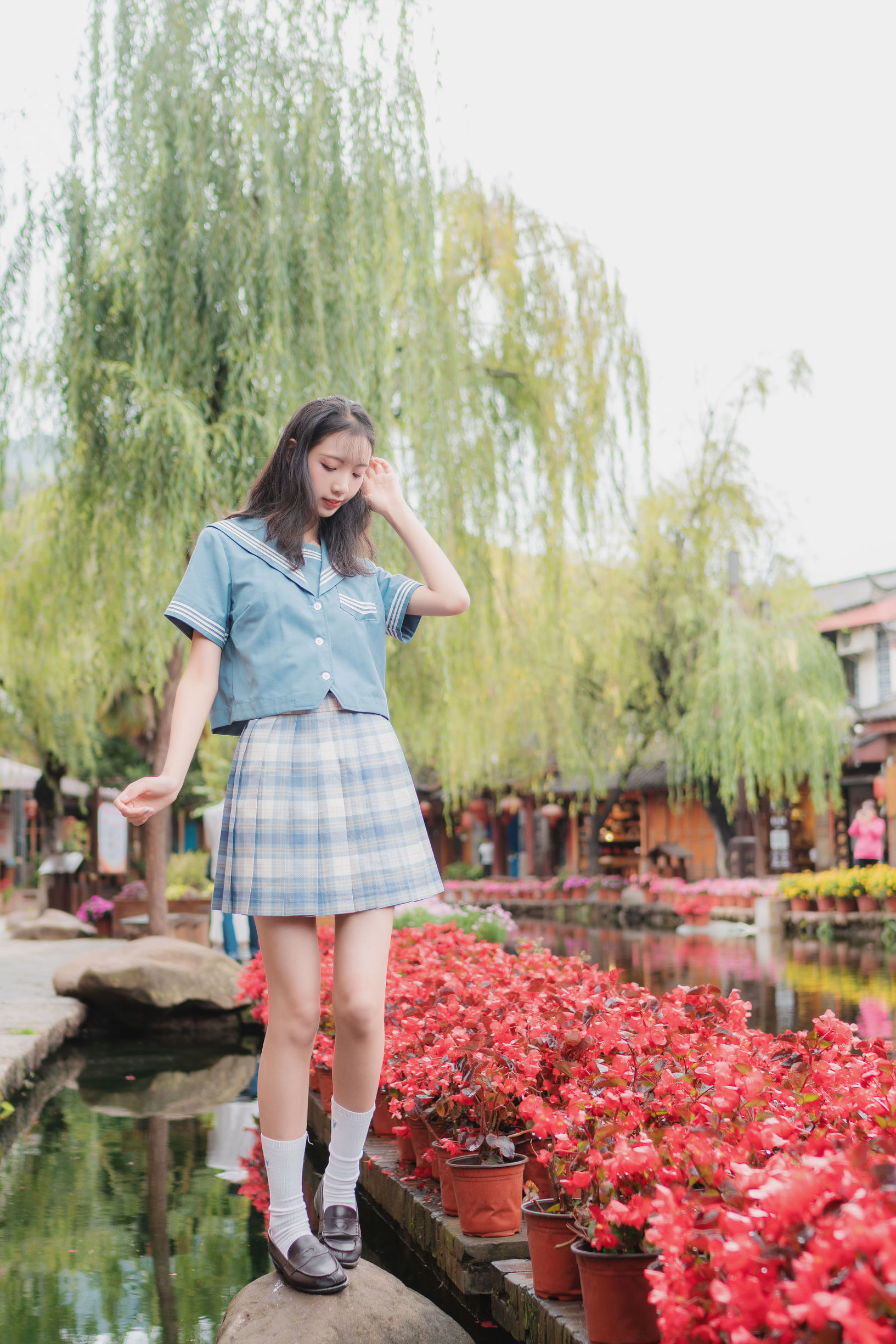 JK cosplay 清纯妹子西瓜 丽江 JK户外 Gallery