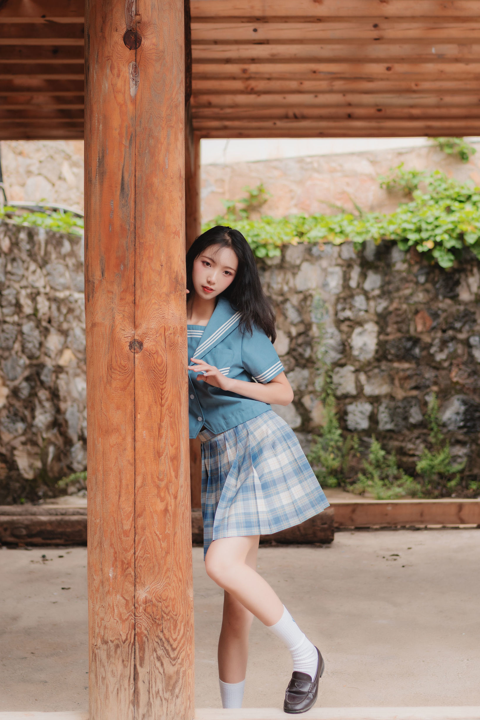 JK cosplay 清纯妹子西瓜 丽江 JK户外 Gallery
