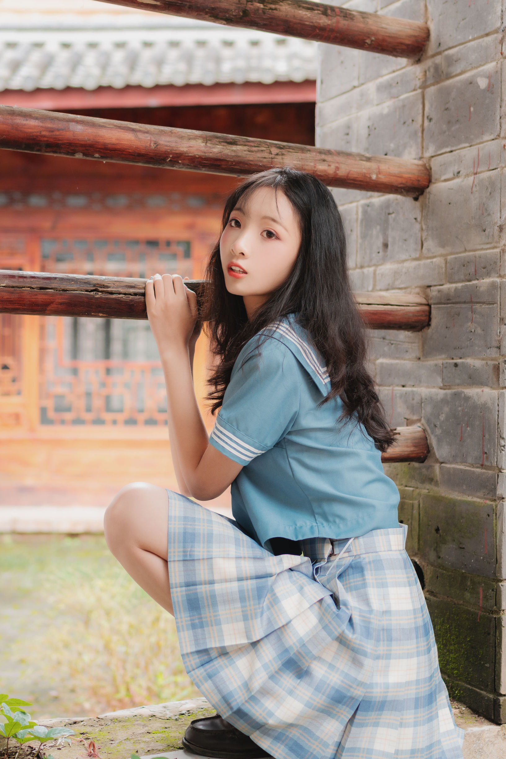 JK cosplay 清纯妹子西瓜 丽江 JK户外 Gallery