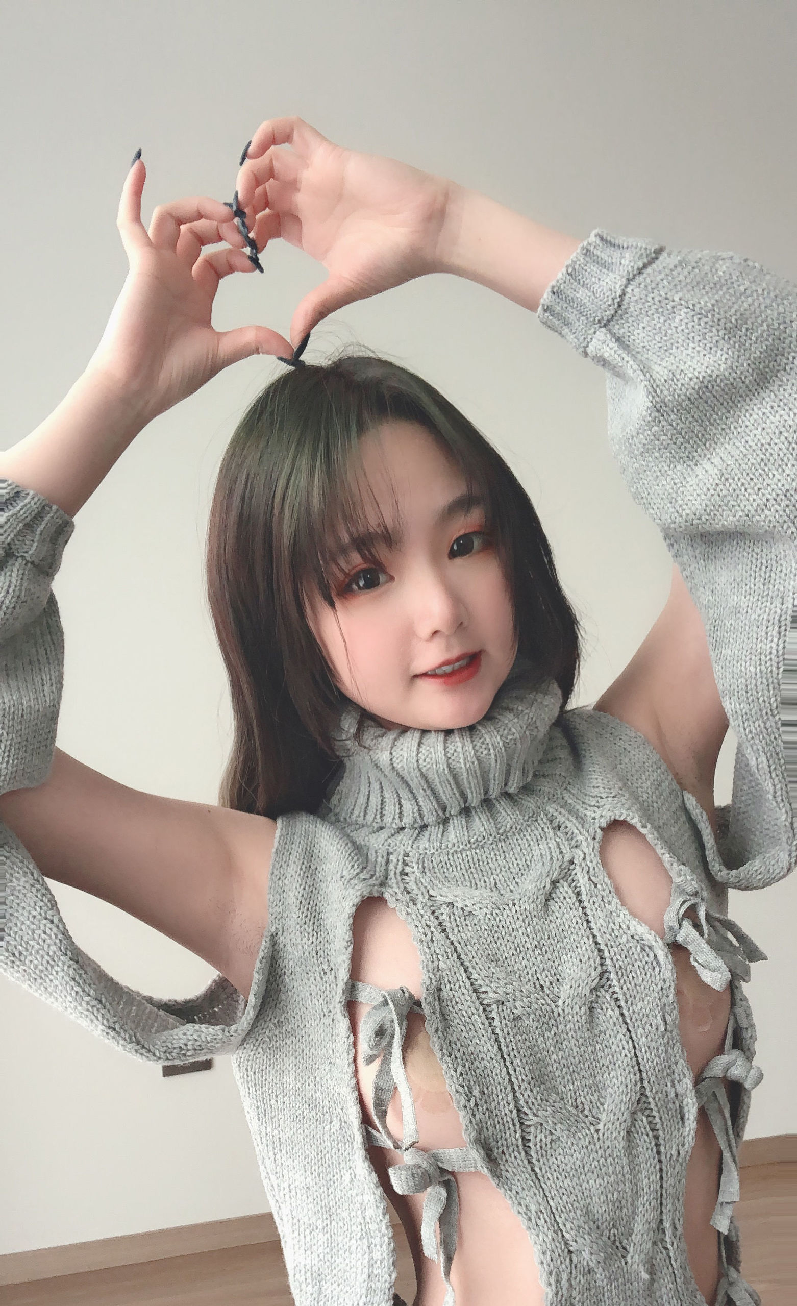 멍메이는 청수 백리스 스웨터