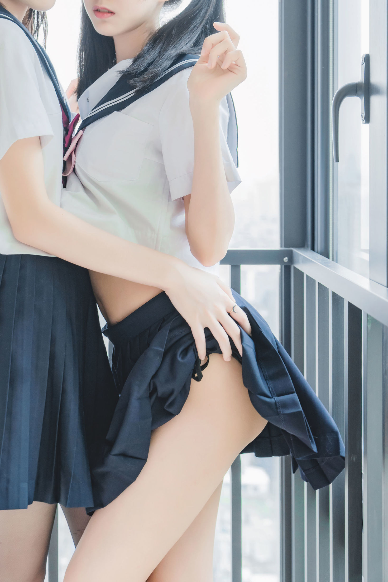 萌系小姐姐木绵绵OwO&桜桃喵 她(制服×制服)