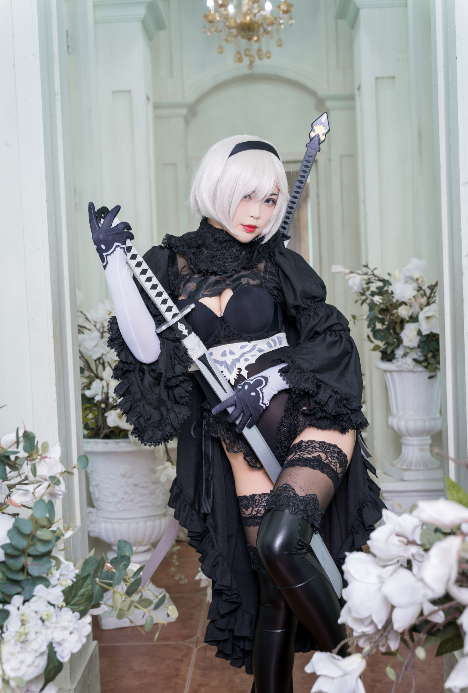 สาวโมเอะ - ไป๋เย่ - 2B ชุดเต็ม