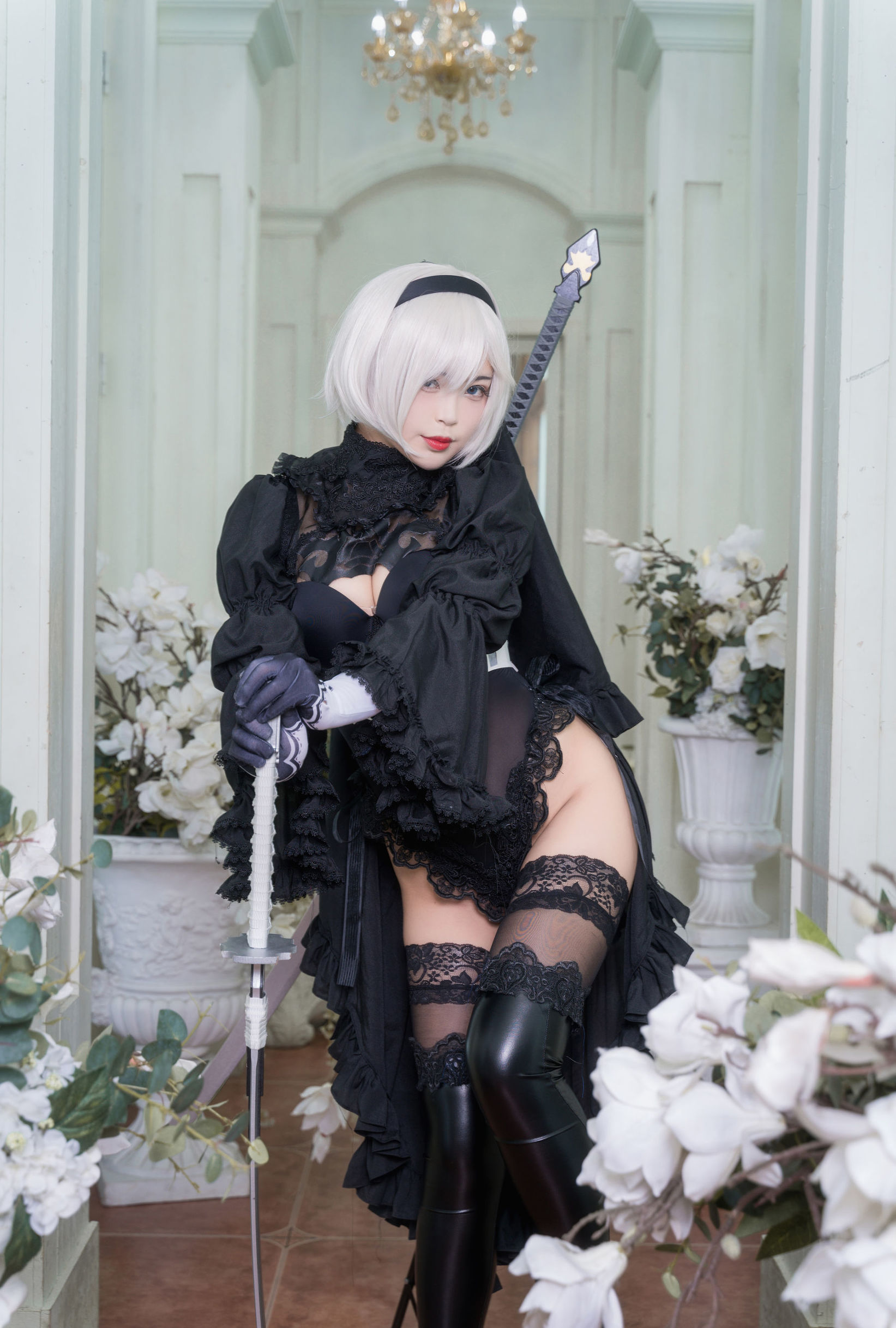 สาวโมเอะ - ไป๋เย่ - 2B ชุดเต็ม