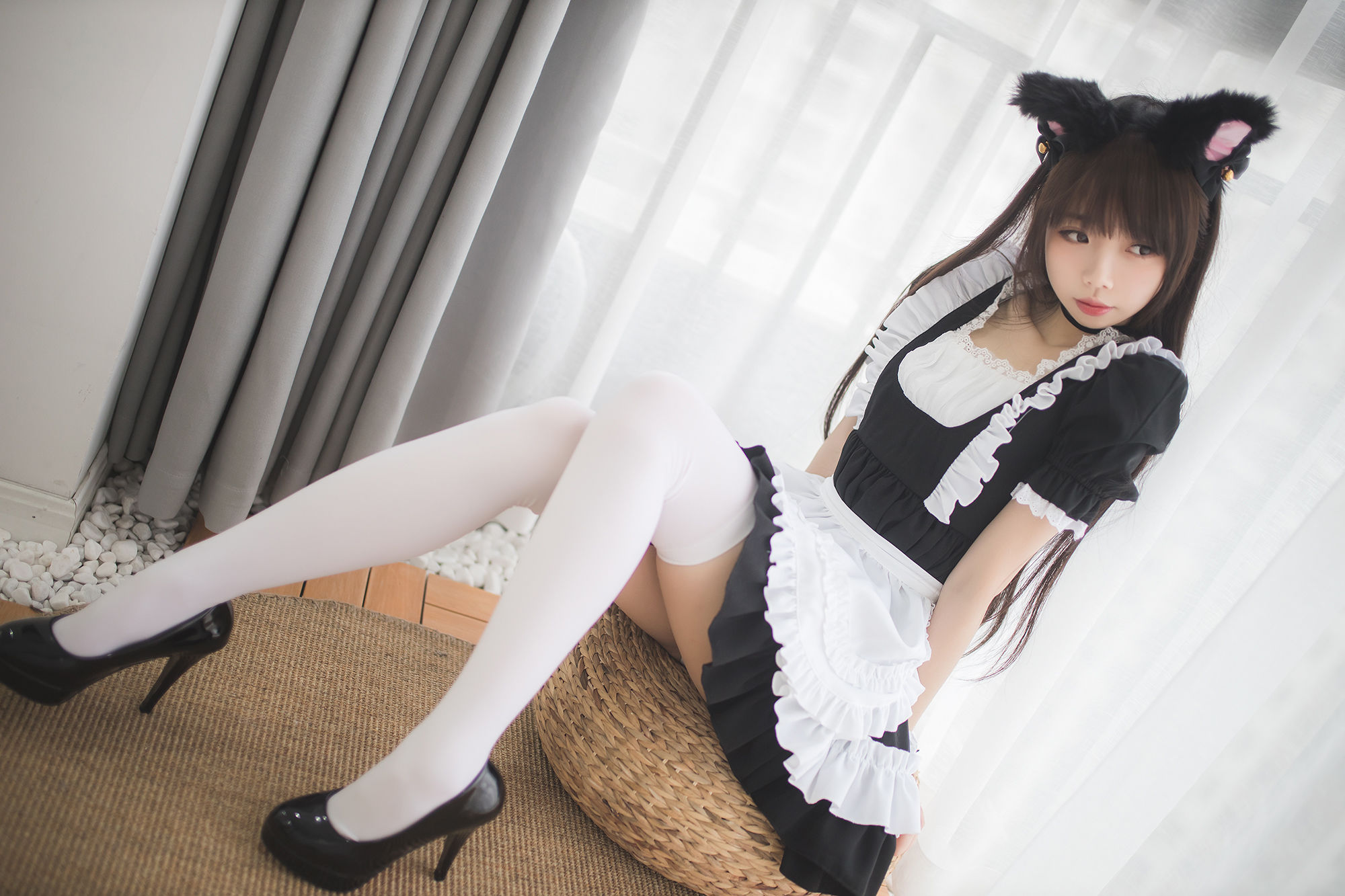 Cos小姐姐雪琪 白丝女仆