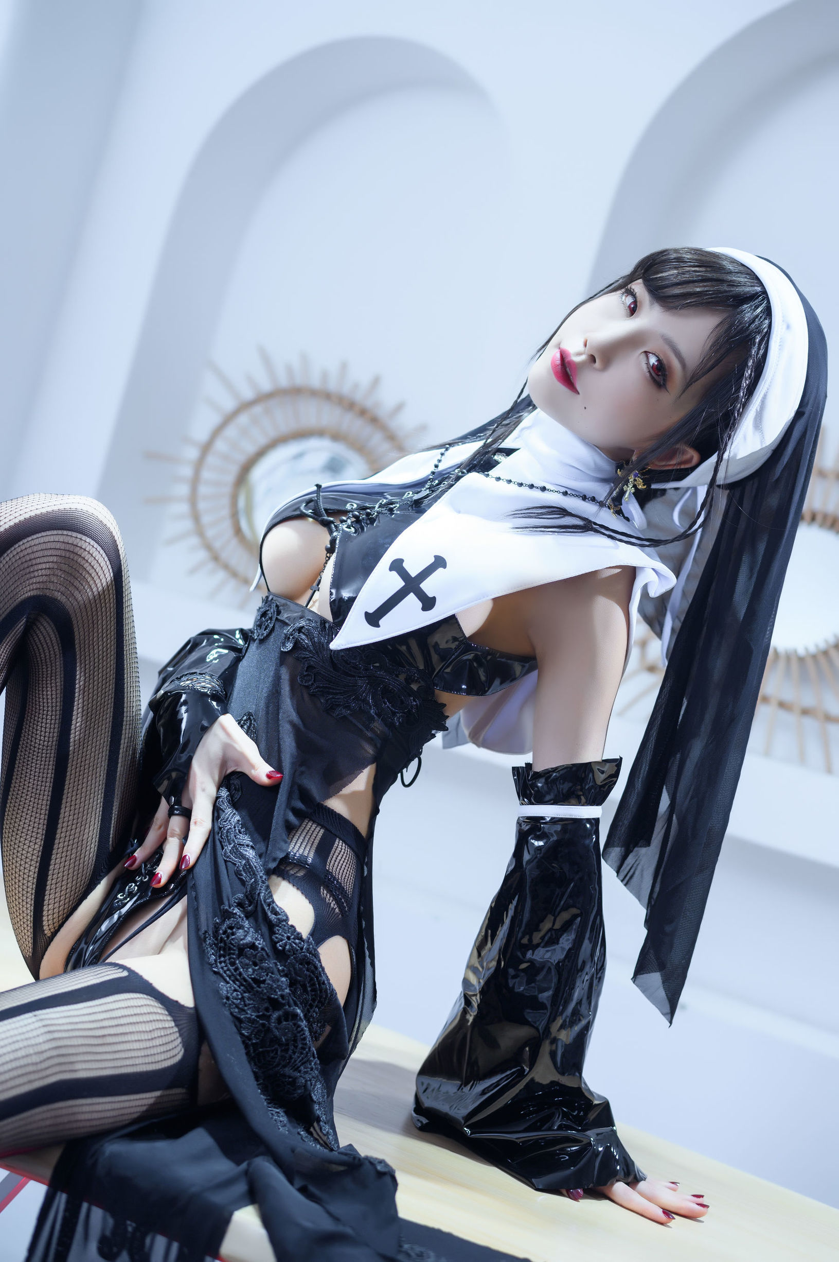 [Cosplay写真] 动漫博主水淼aqua - 修女