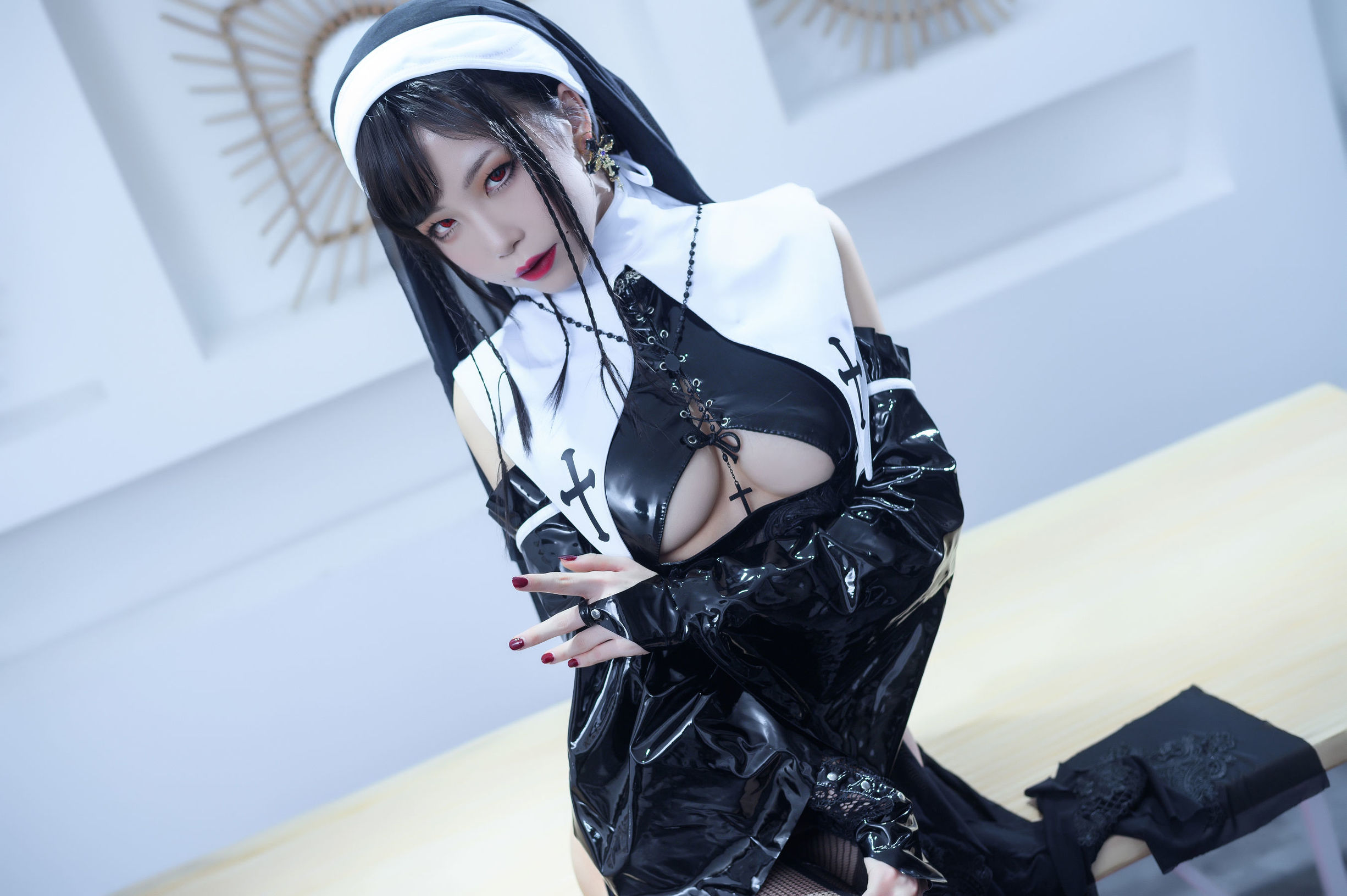 [Cosplay写真] 动漫博主水淼aqua - 修女