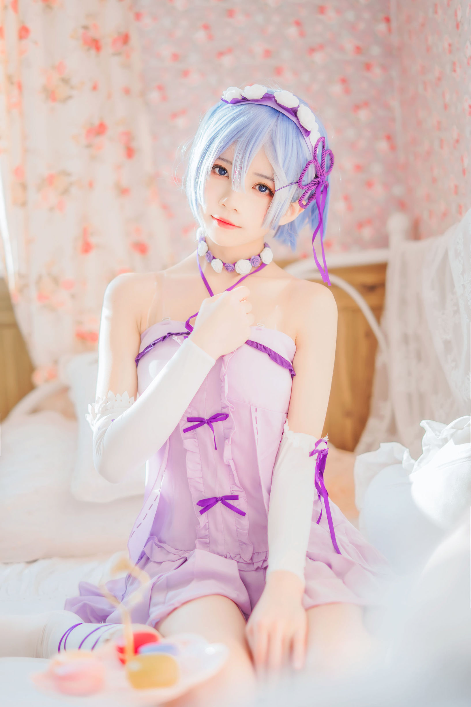 Cosplay Photos] Anime Blogger Chun Mo Mo - Rem's Nap Dress