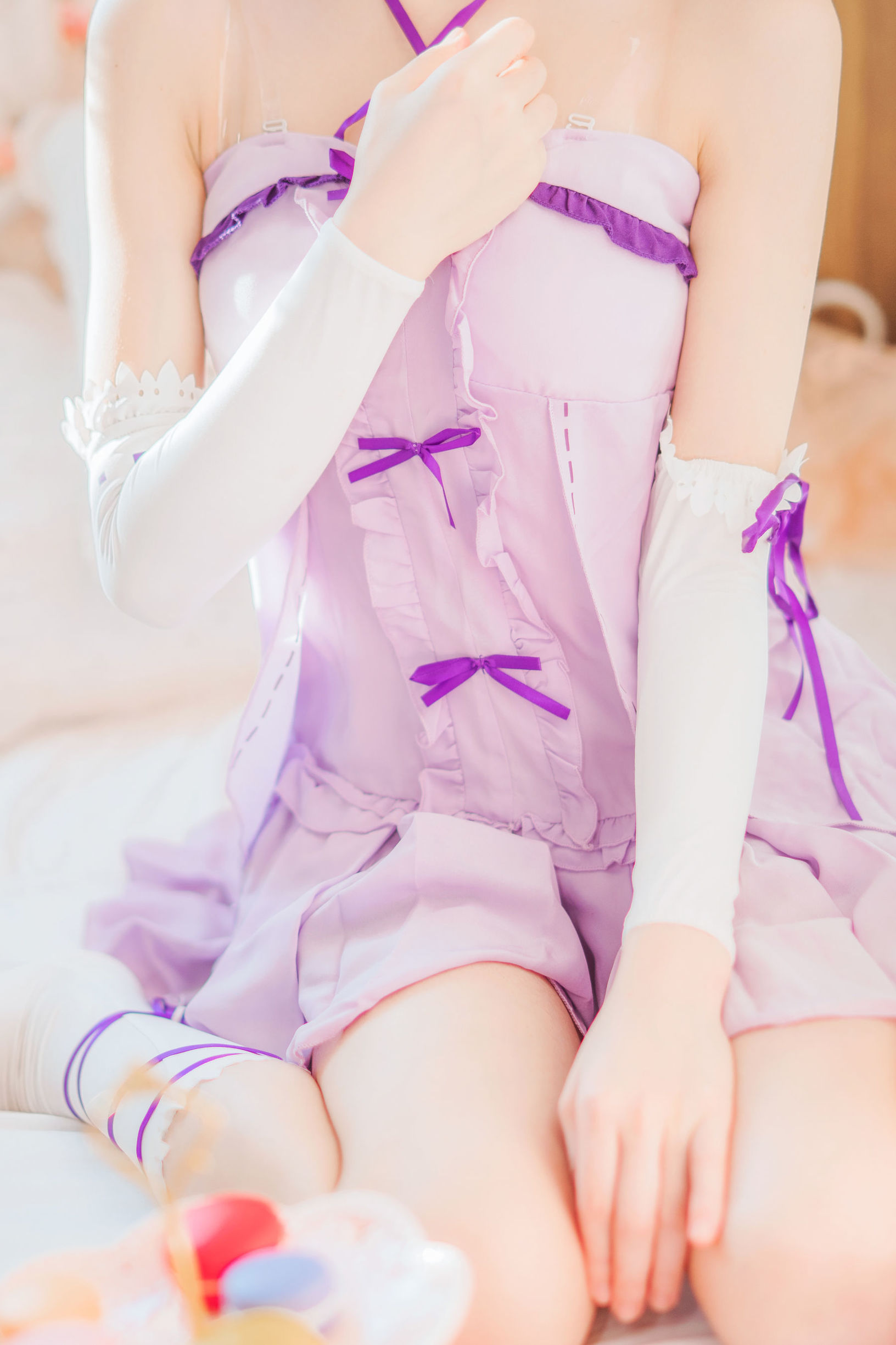 Cosplay Photos] Anime Blogger Chun Mo Mo - Rem's Nap Dress