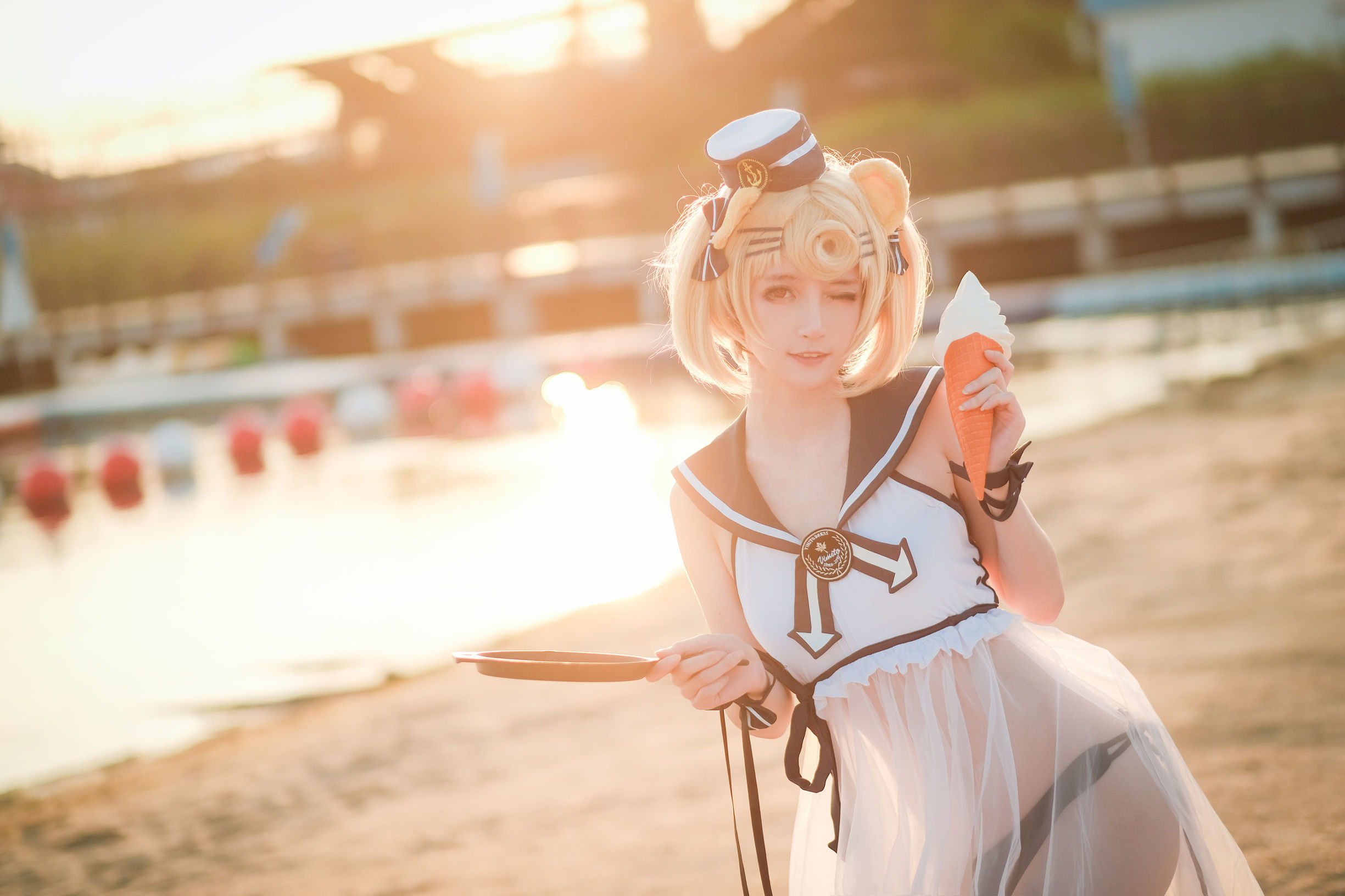 [Cosplay写真] 萌宠博主yui金鱼 - 古米泳装