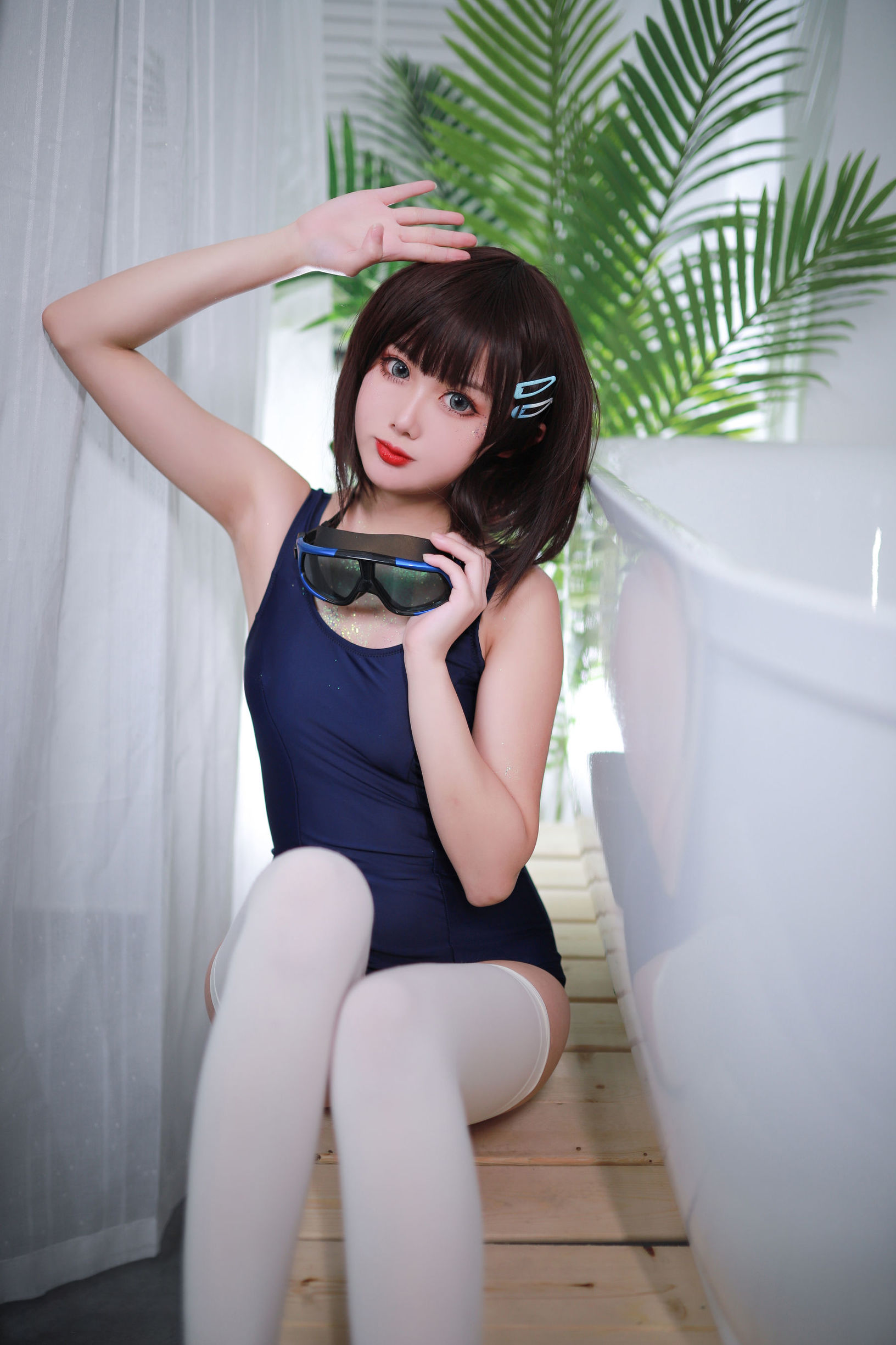 [Cosplay写真] 动漫博主您的蛋蛋 - 夏日泳装 浴缸
