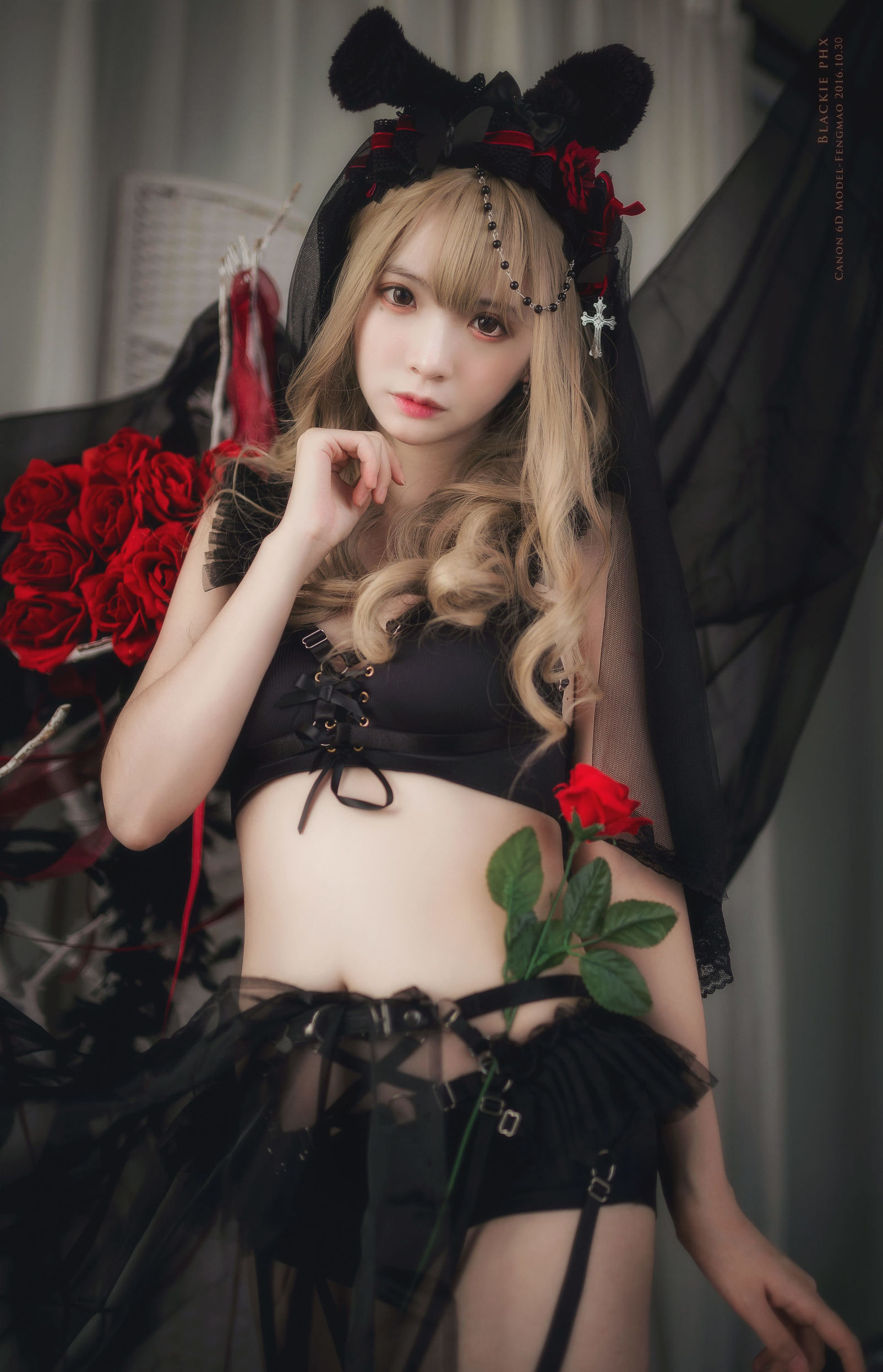 코스플레이 사진] 풍마오ss - 검은 장미