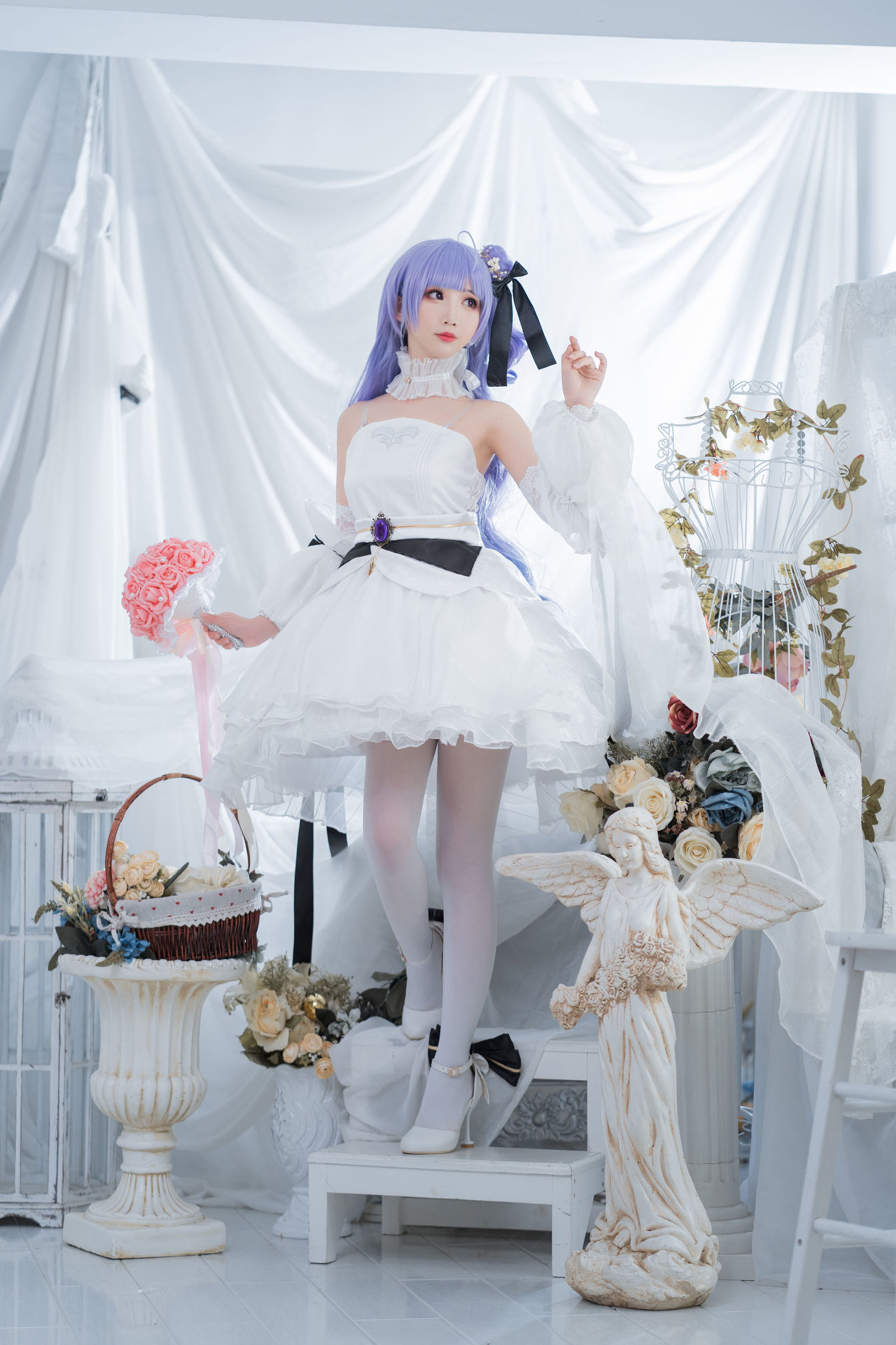 [Cosplay写真] 可爱人气Coser面饼仙儿 - 独角兽婚纱