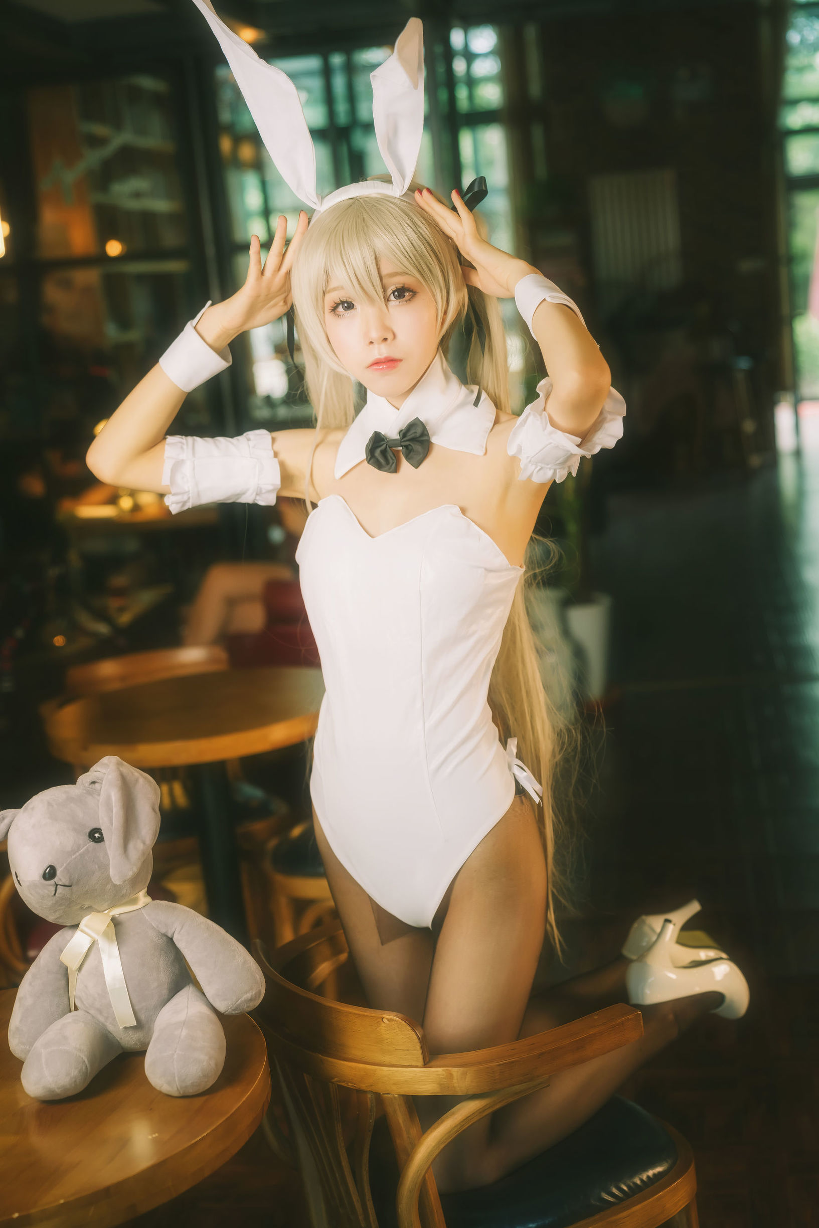 คอสเพลย์ภาพ] อนิเมะบล็อกเกอร์สุ่ยเมี่ยวอากวา - คุนเมยกระต่ายสาว