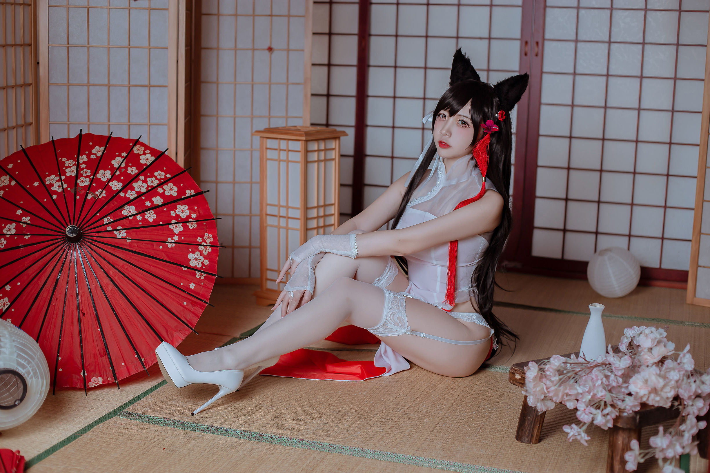Ảnh Cosplay] Coser Phổ Biến Er Zuo Nisa - Inugami no Azur Lane Ayanami Qipao