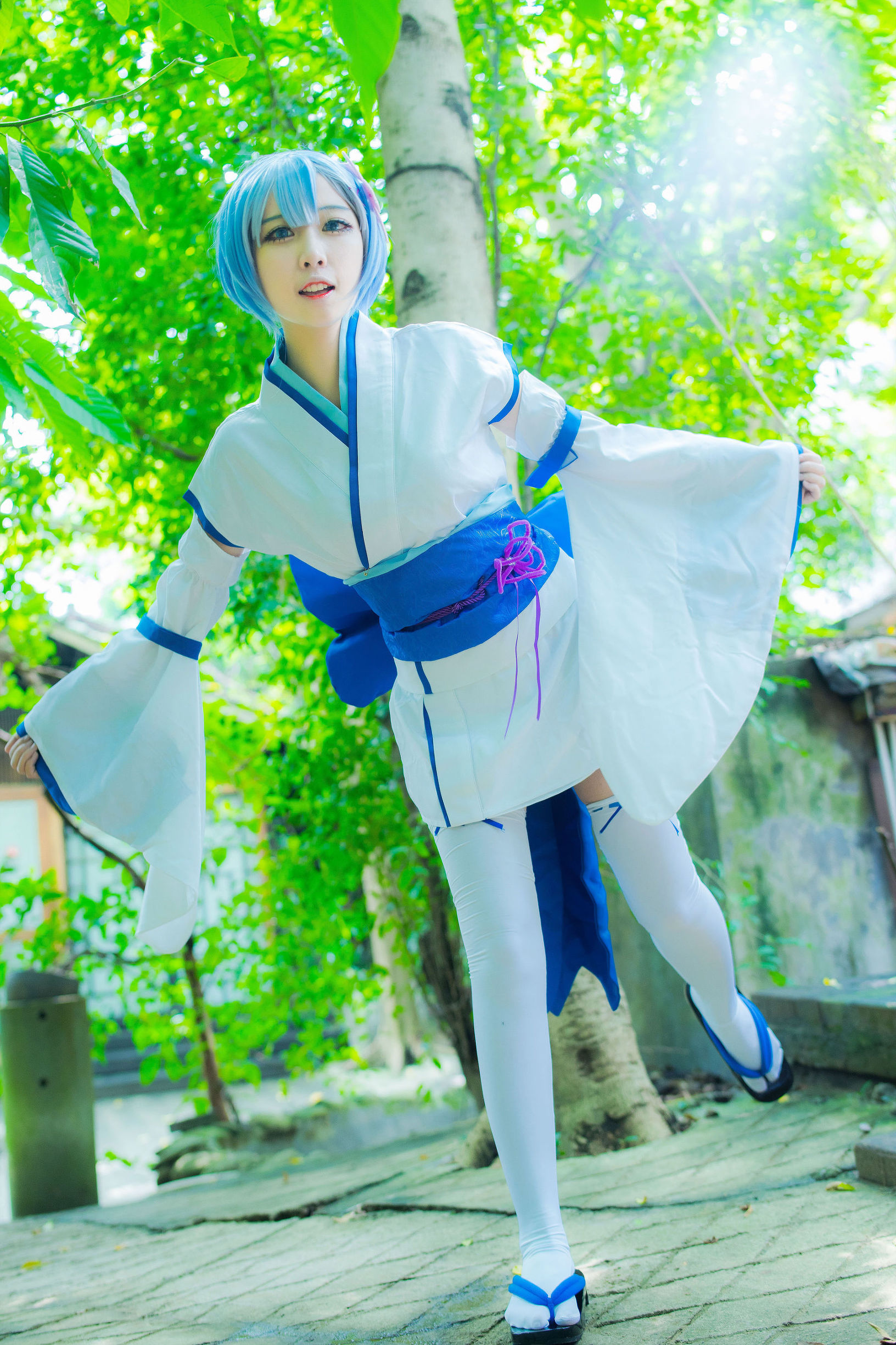 Ảnh Cosplay] Coser Phổ biến Er Zuo Nisa - Rem Thời niên thiếu