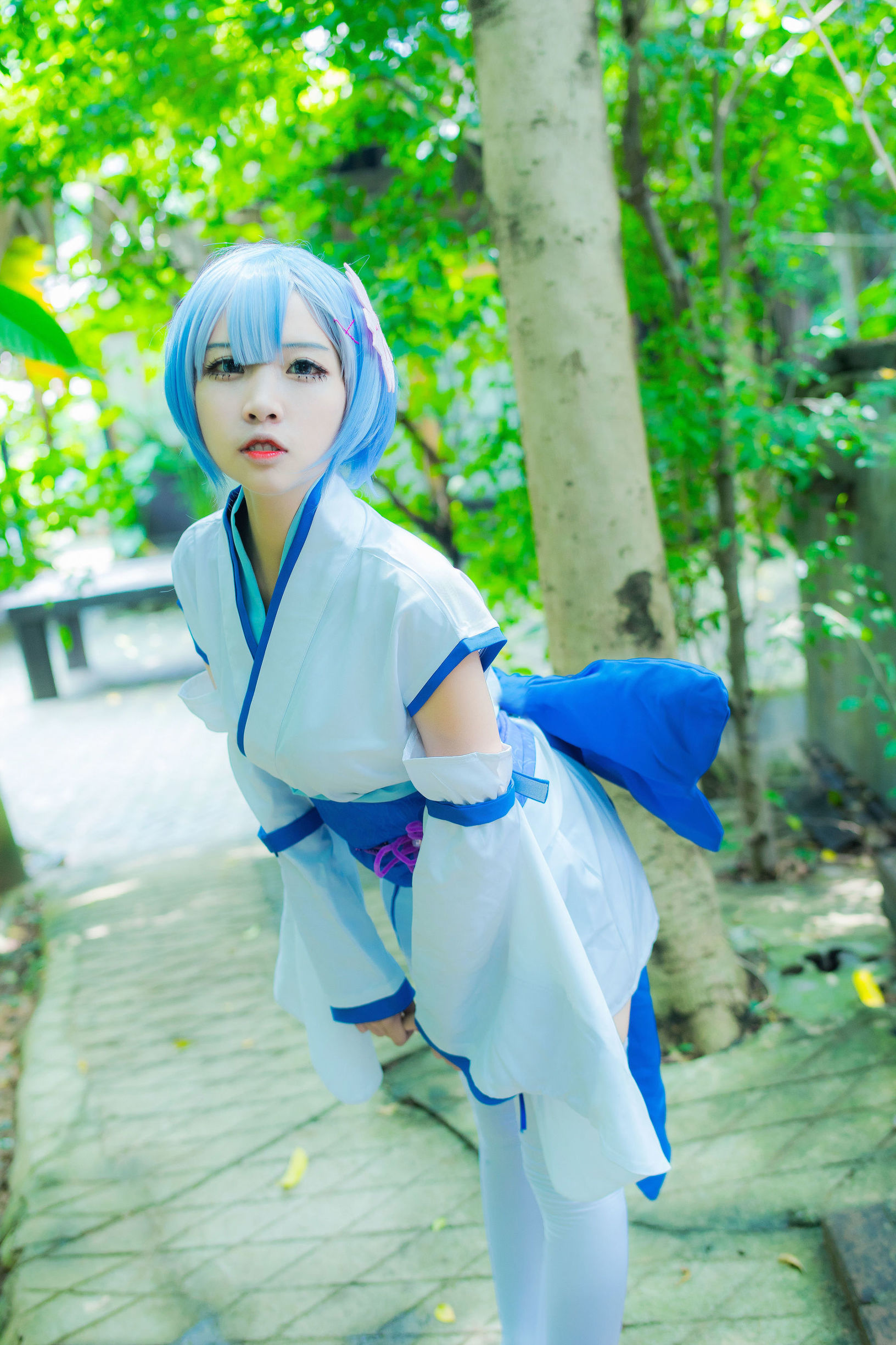 Ảnh Cosplay] Coser Phổ biến Er Zuo Nisa - Rem Thời niên thiếu