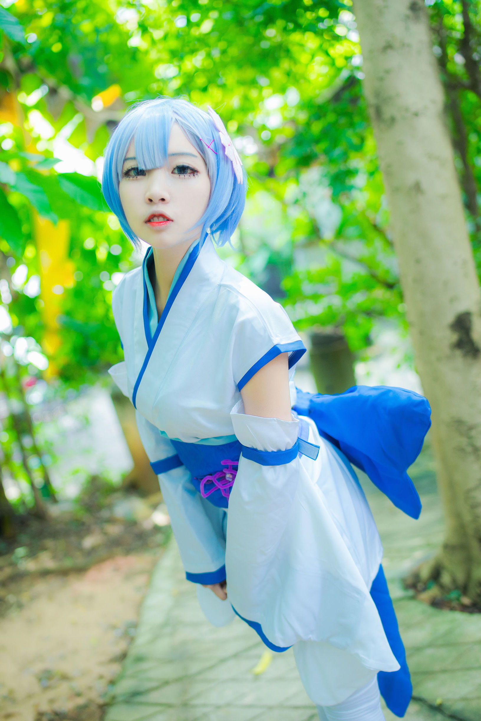 Ảnh Cosplay] Coser Phổ biến Er Zuo Nisa - Rem Thời niên thiếu