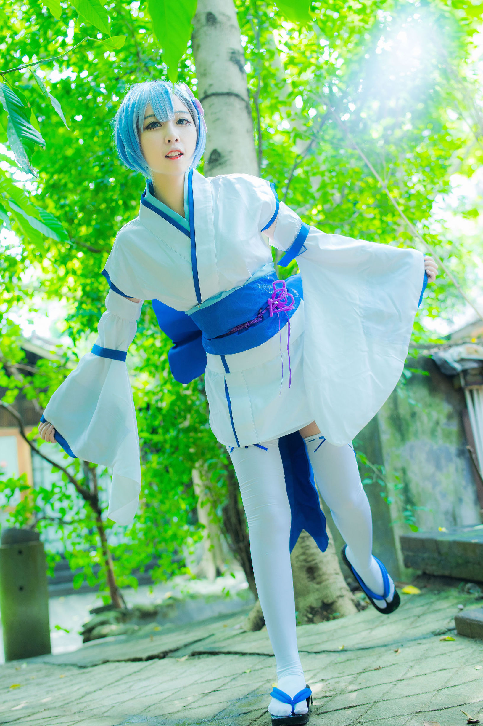 Ảnh Cosplay] Coser Phổ biến Er Zuo Nisa - Rem Thời niên thiếu