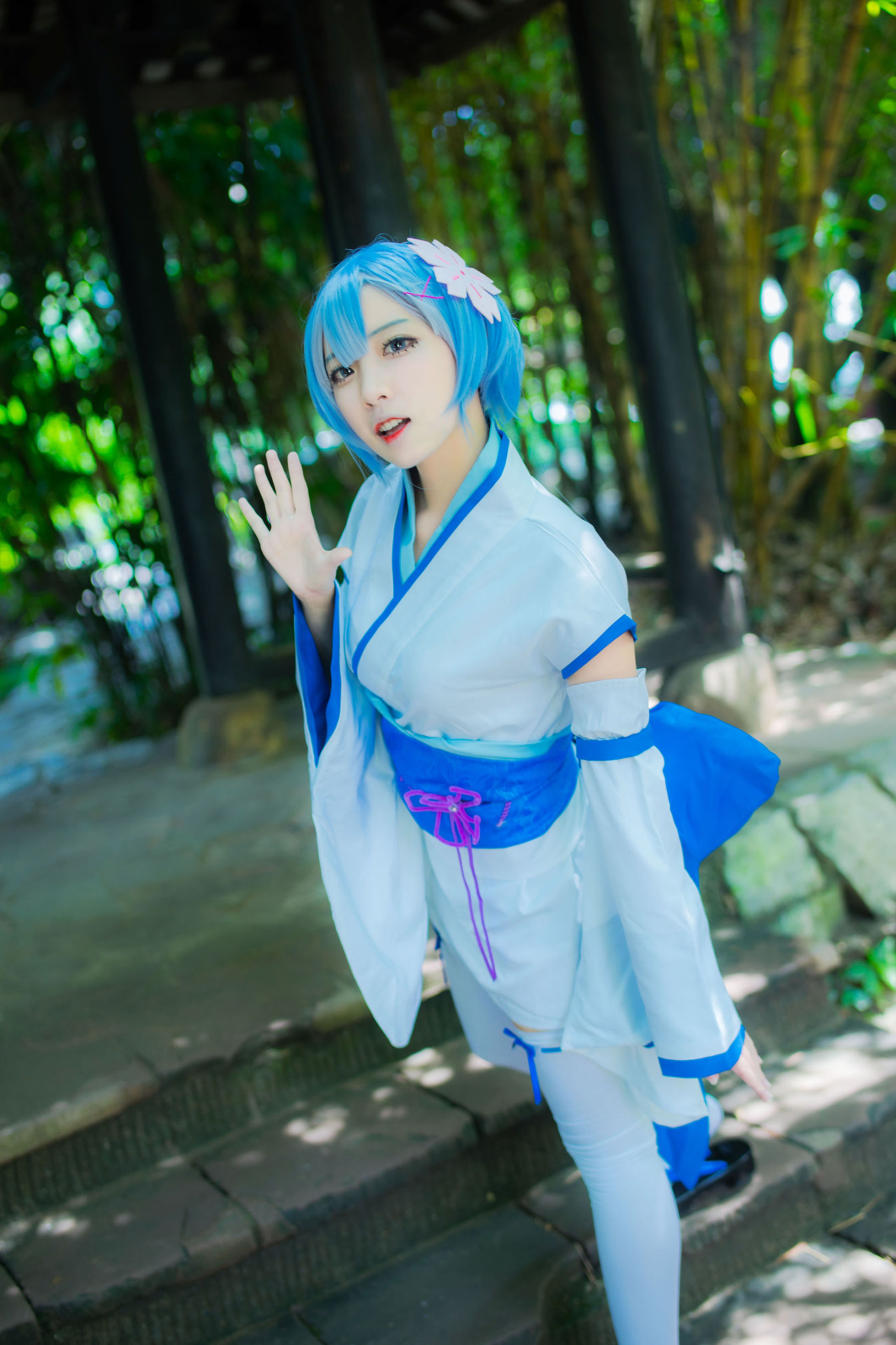 Ảnh Cosplay] Coser Phổ biến Er Zuo Nisa - Rem Thời niên thiếu