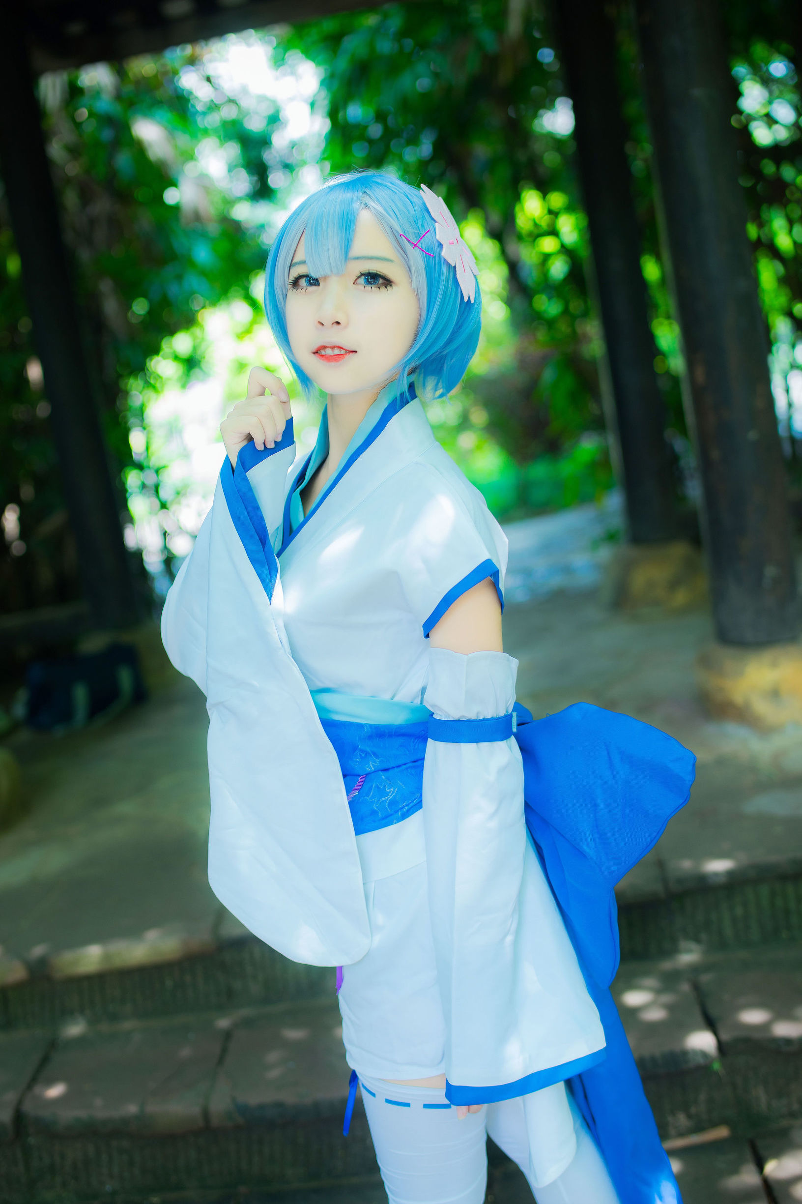 Ảnh Cosplay] Coser Phổ biến Er Zuo Nisa - Rem Thời niên thiếu