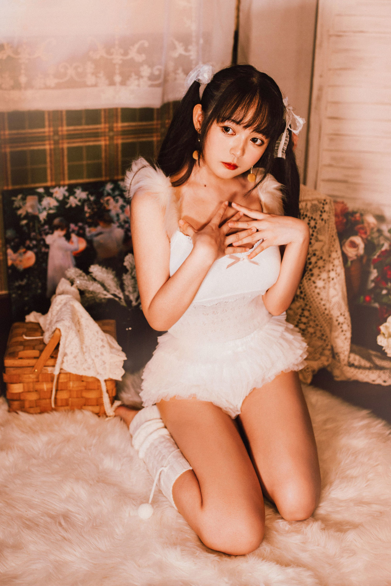 코스프레 사진] 대안멍메이헤이마오마오OvO - 흰색 트윈테일