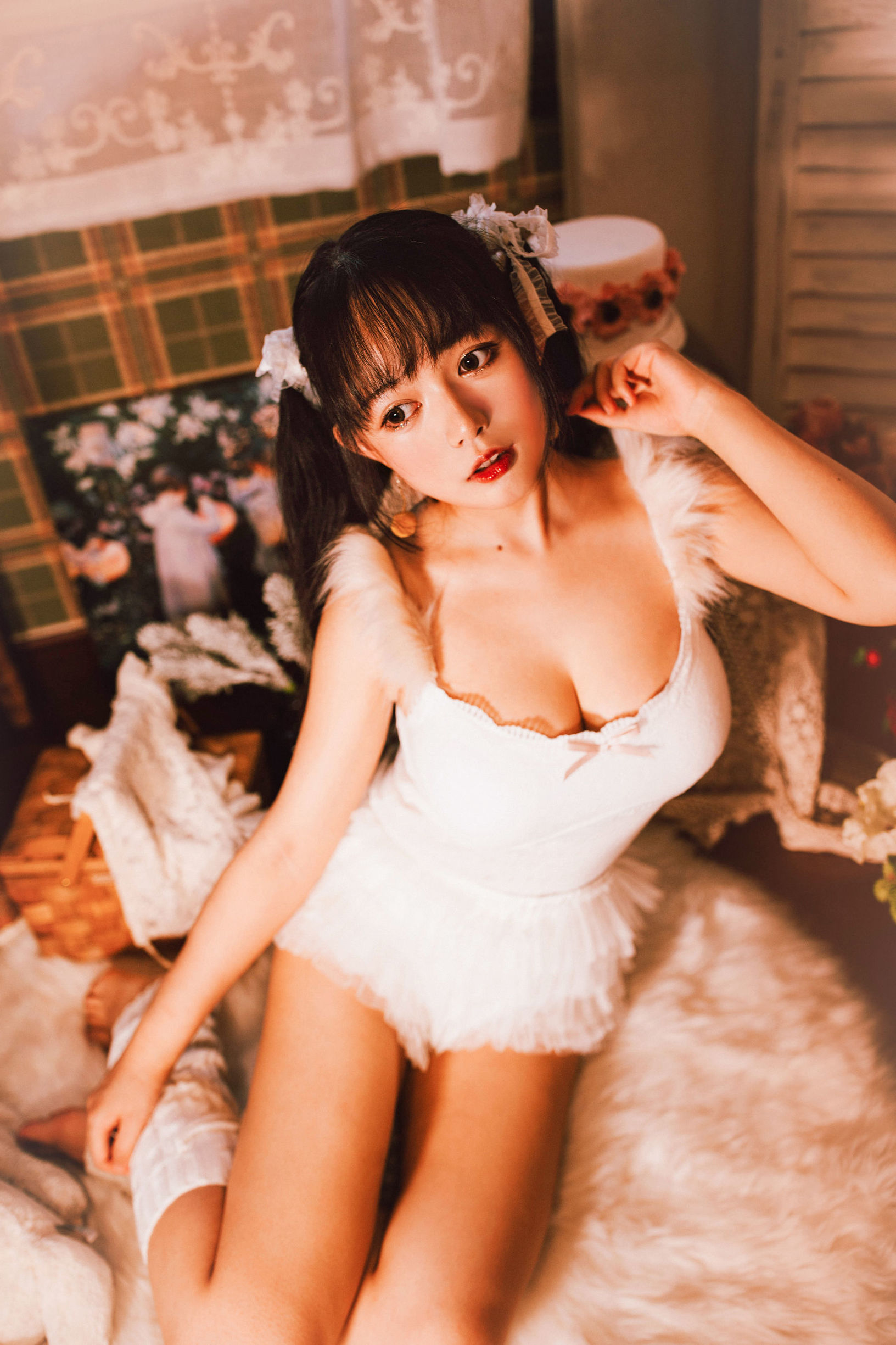 코스프레 사진] 대안멍메이헤이마오마오OvO - 흰색 트윈테일