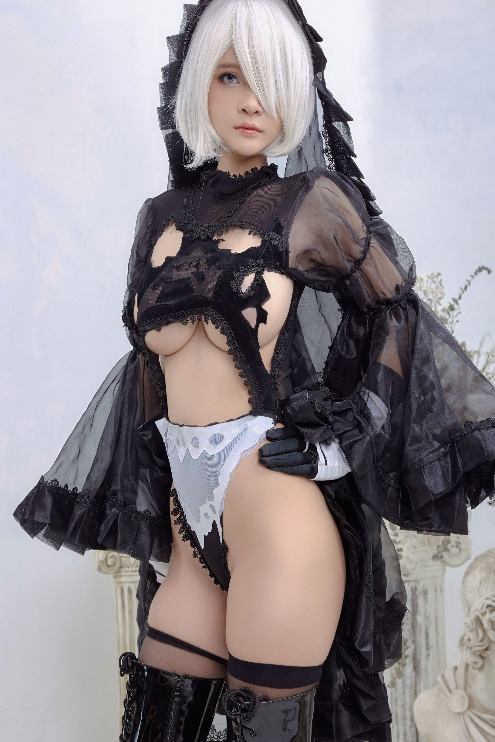 [Cosplay写真] Azami福利 - 2B Black Dress