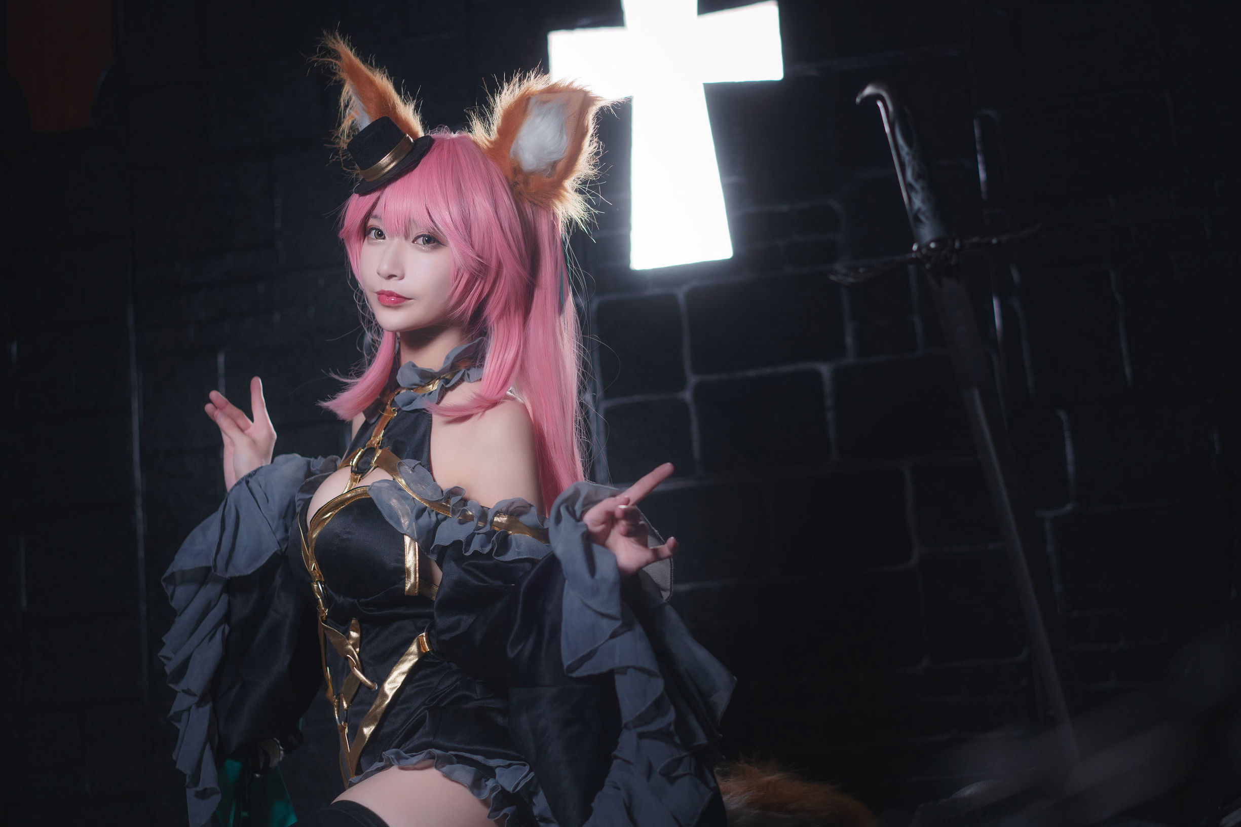 [Cosplay写真] 动漫博主铁板烧鬼舞w - 玉藻前 魔术