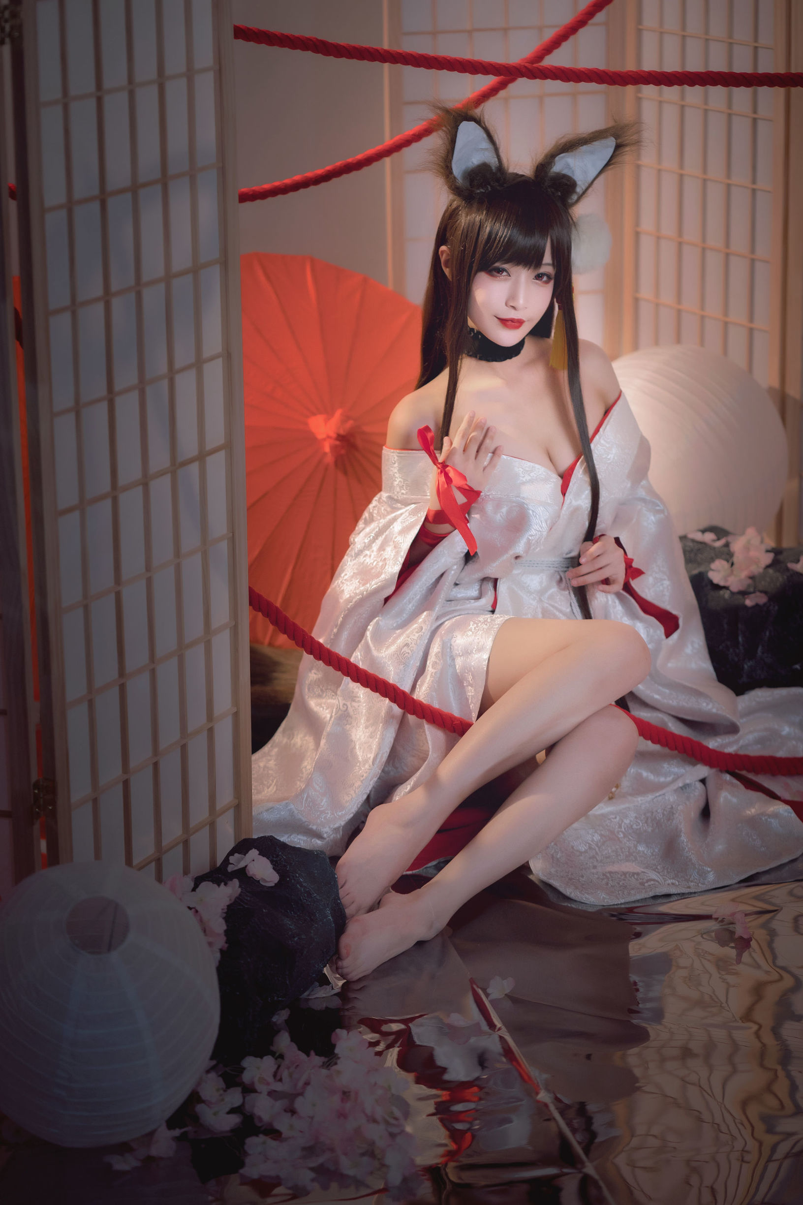 [Cosplay写真] 动漫博主铁板烧鬼舞w - 赤城