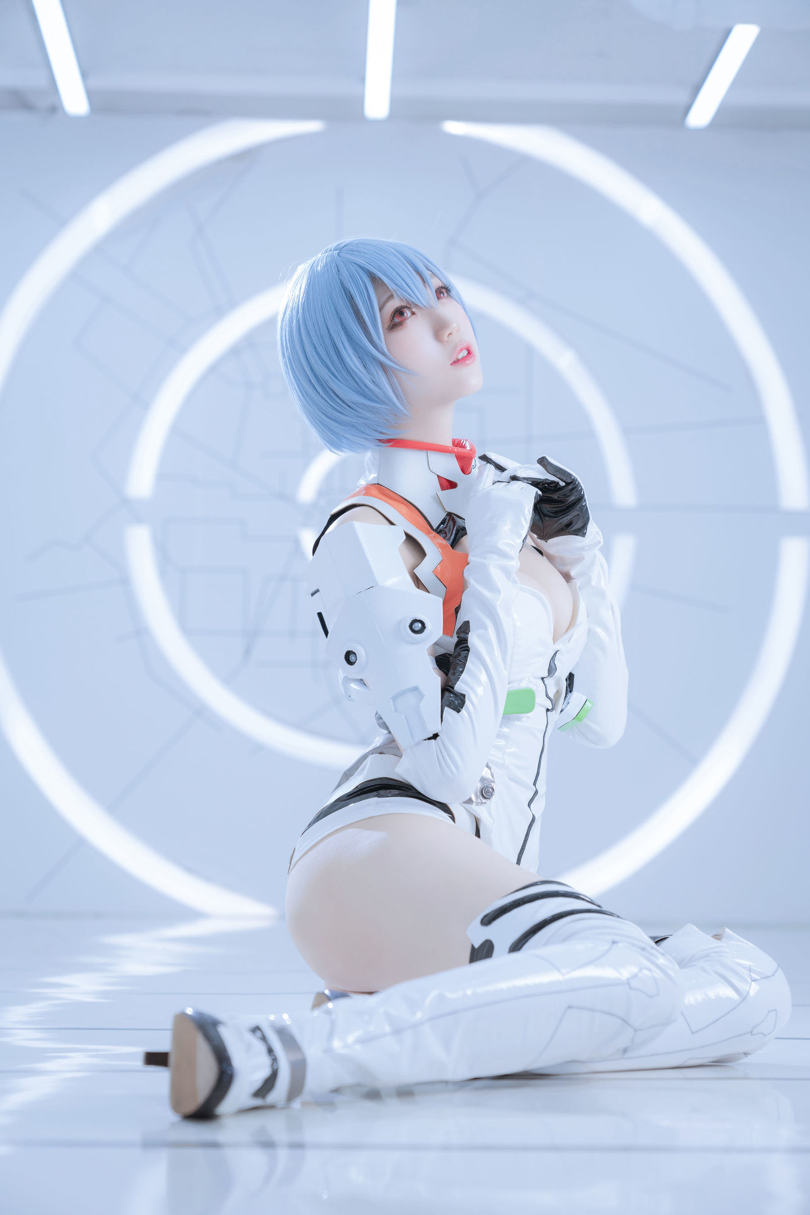 [Cosplay写真] 周叽是可爱兔兔 - 绫波丽 白战