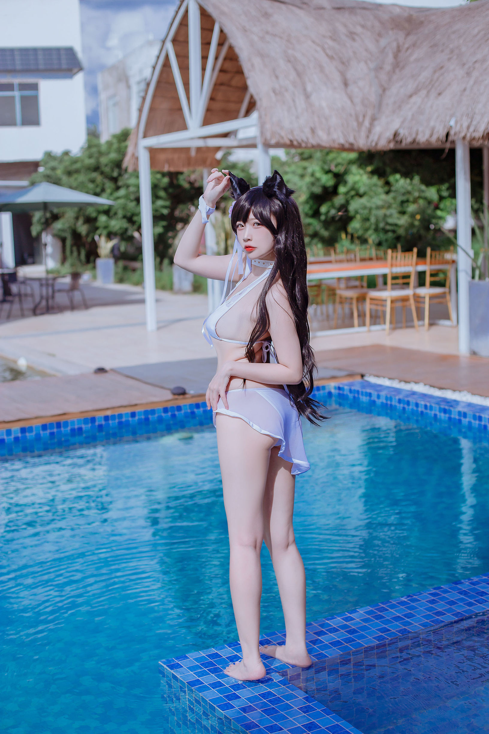 เน็ตไอดอลคอเซอร์] คอเซอร์ยอดนิยม เอ้อร์ซา นิซา - ไอยานามิ จากอาชูร์ เลน ชุดว่ายน้ำ