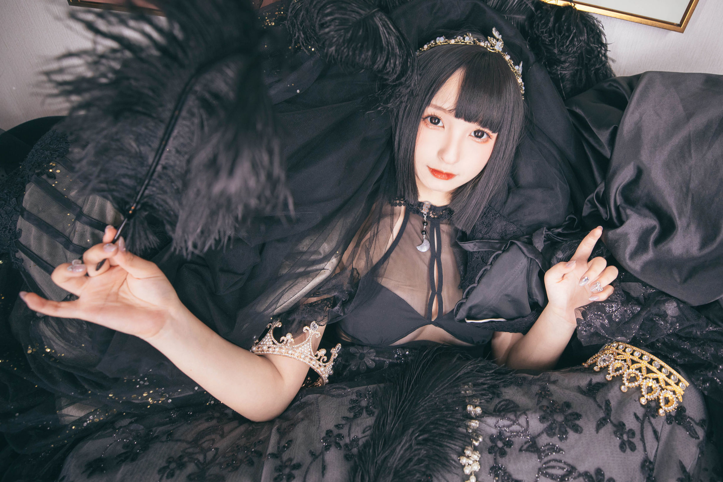 왕홍 COSER] 로리 가구라자카 마후유의 천국에 떨어지다 - 추락하는 천국